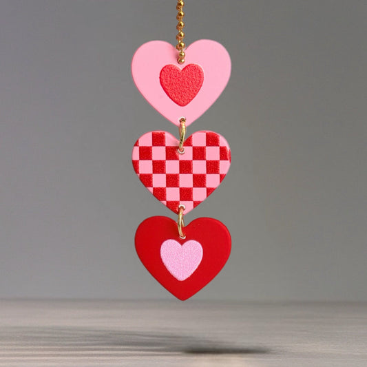 Triple Heart Crush Charm - Tumbler Handle Charm - The Nifty Little Finds - Charm - The Nifty Little Finds