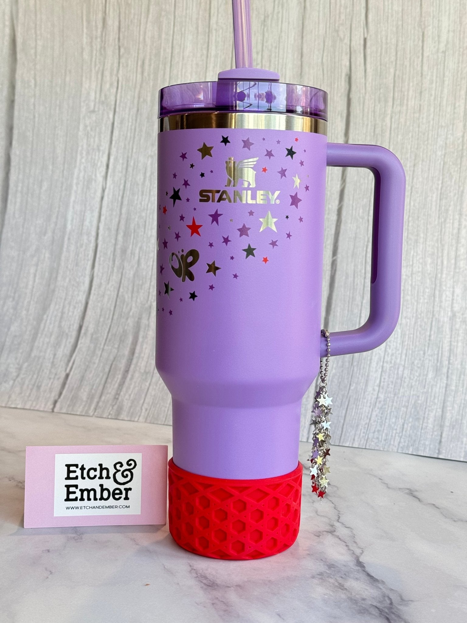 FALLING STARS Charms - Tumbler Handle Charm - The Nifty Little Finds - Charm - The Nifty Little Finds