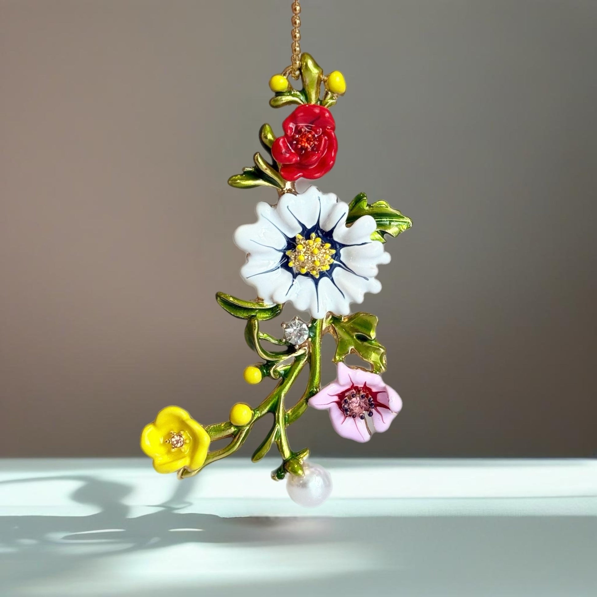 Luxe Floral Charm - Tumbler Handle Charm - The Nifty Little Finds - Charm - The Nifty Little Finds