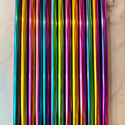 Chroma Straw Set - 40oz stainless steel tumbler straws- Set of 2 - The Nifty Little Finds - The Nifty Little Finds