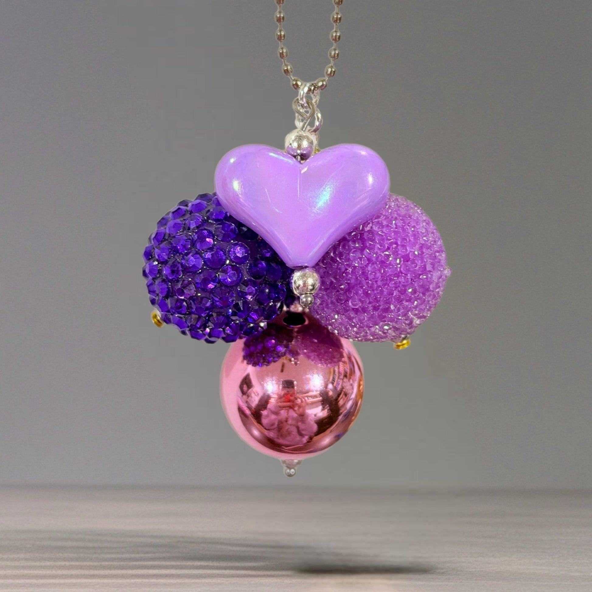 Purple Heart Mini Bauble Charm - Tumbler Handle Charm - The Nifty Little Finds - Bauble - The Nifty Little Finds