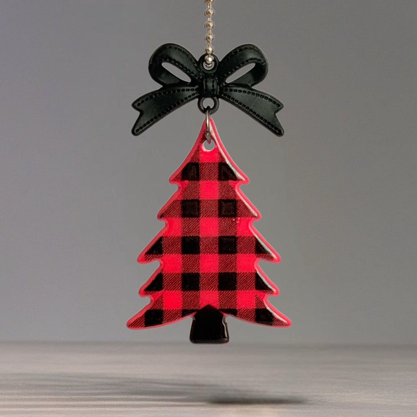 Buffalo Plaid Tree Charm - Tumbler Handle Charm - The Nifty Little Finds - Charm - The Nifty Little Finds