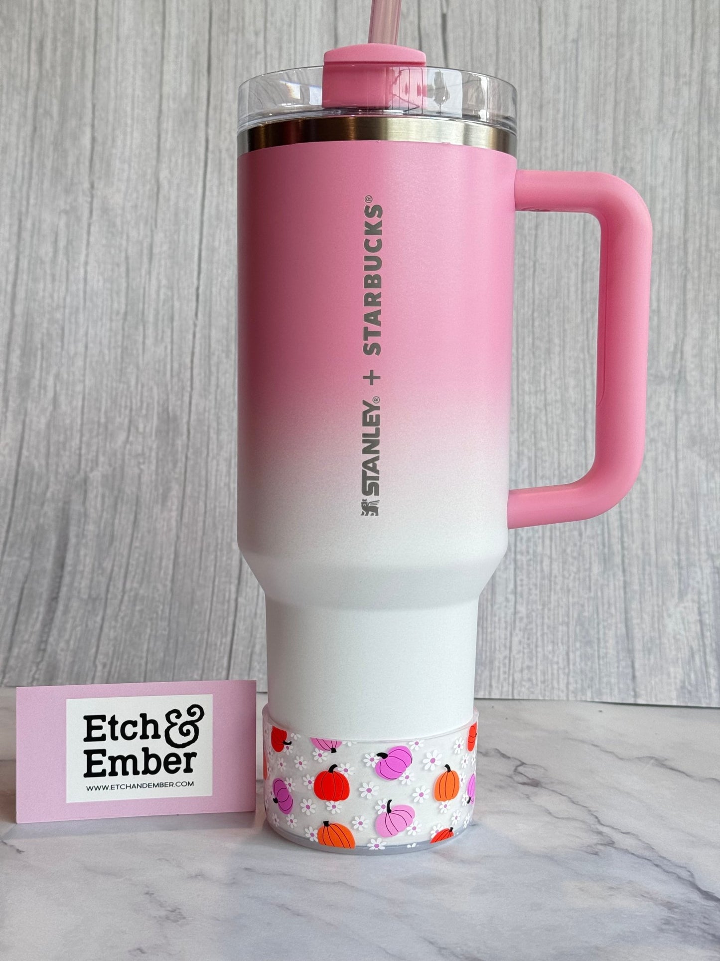Floral Pink Pumpkins Boot - The Nifty Little Finds - Boot - The Nifty Little Finds