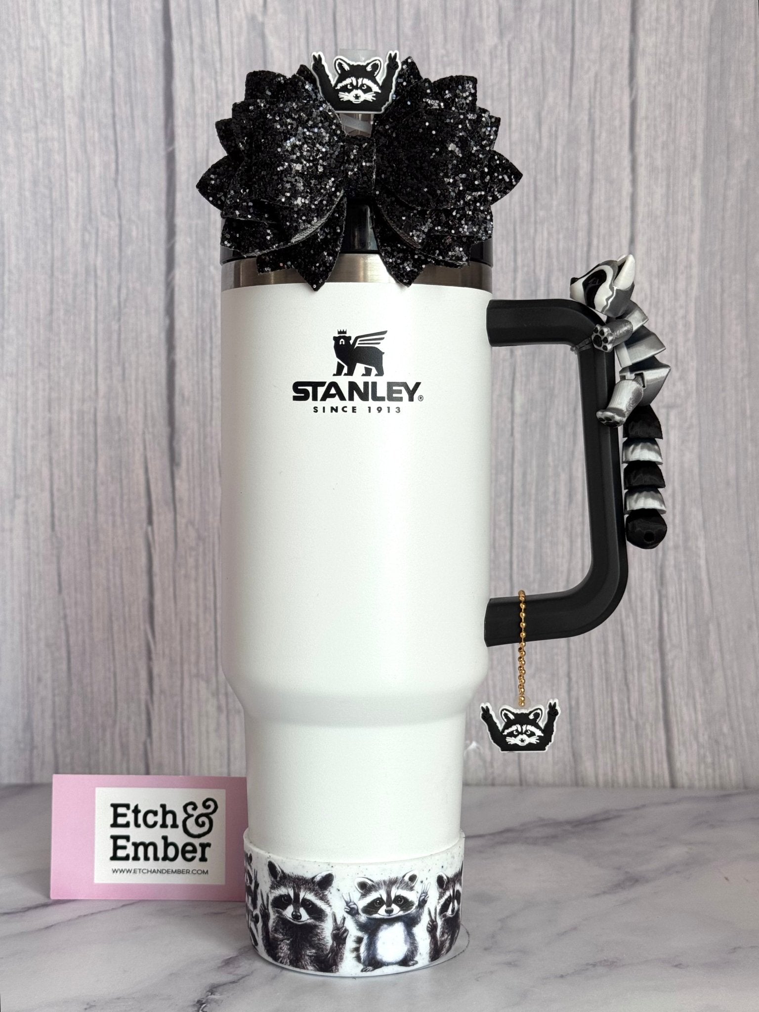 TRASH PANDA ‘Ricky’ Raccoon 3D Deluxe Charm - Tumbler Handle Charm - The Nifty Little Finds - Charm - The Nifty Little Finds