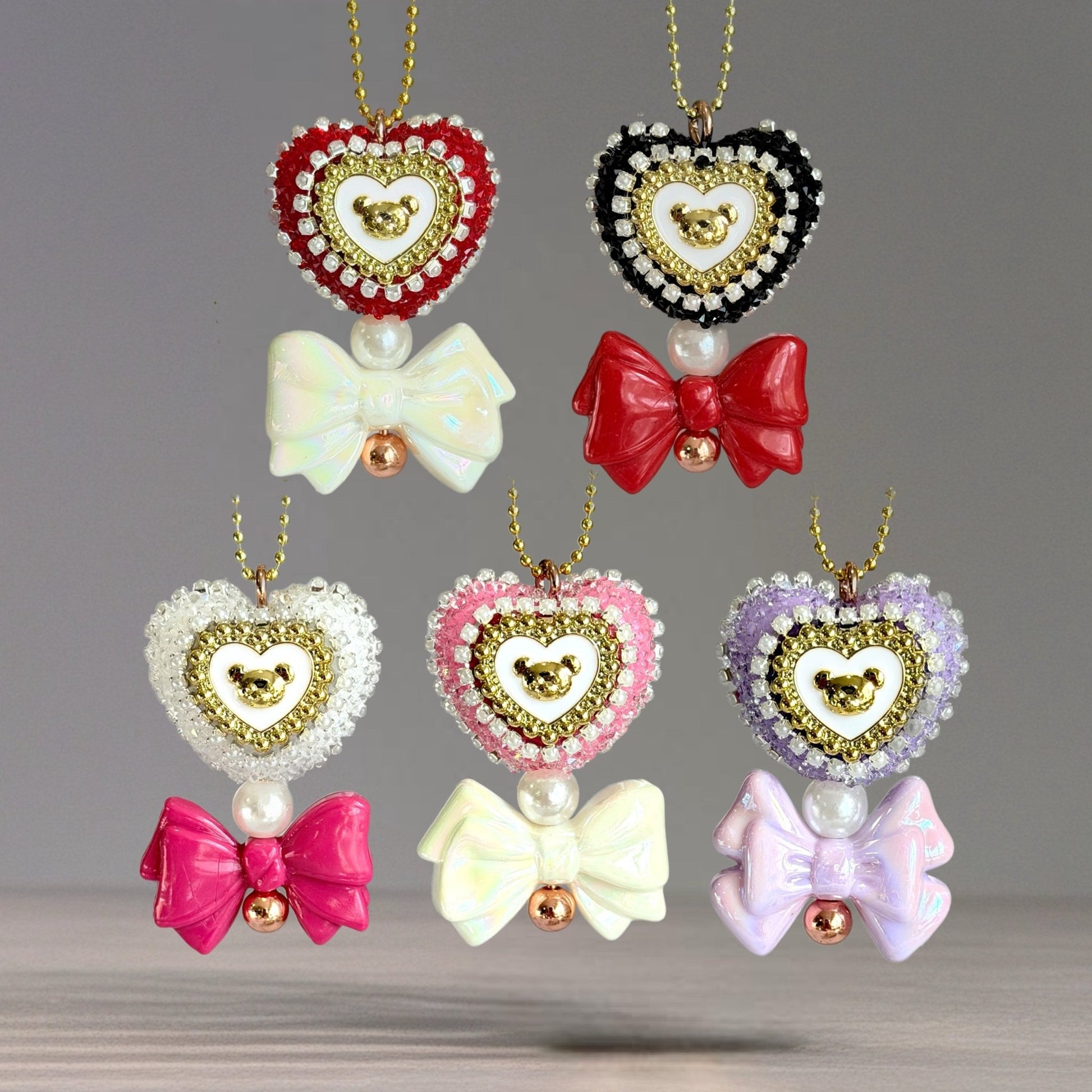 Blushing Bow Charm - Tumbler Handle Charm - The Nifty Little Finds - Charm - The Nifty Little Finds