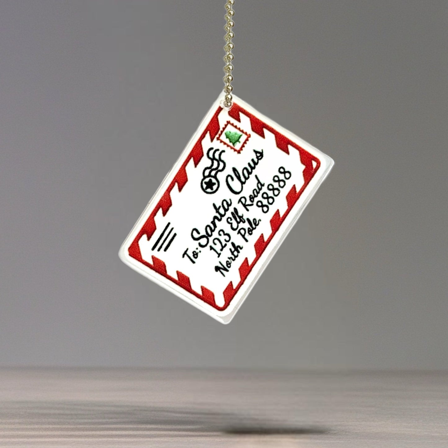 Letter to Santa Charm - Tumbler Handle Charm - The Nifty Little Finds - Charm - The Nifty Little Finds