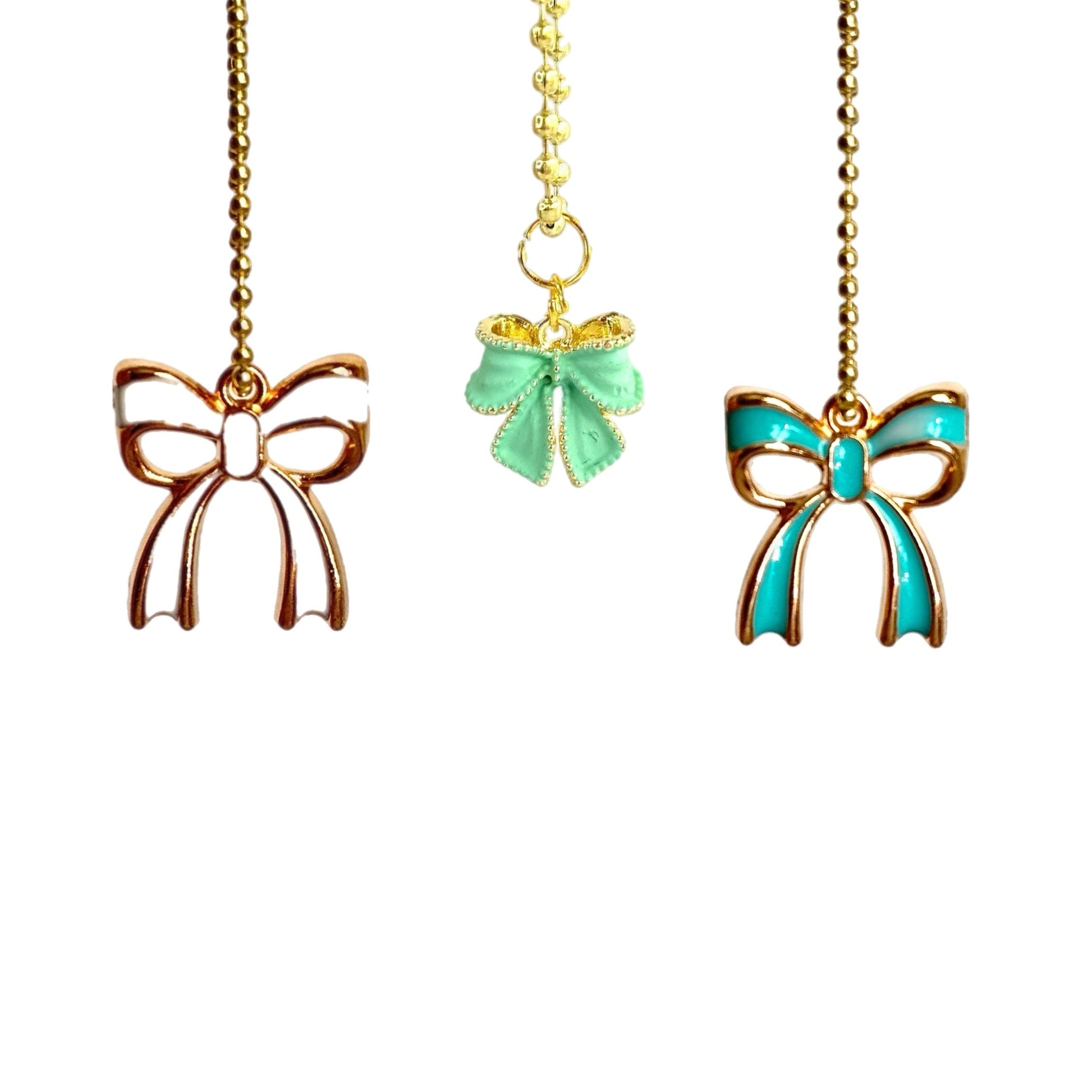 DAINTY BOW Charm - Tumbler Handle Charm - The Nifty Little Finds - Charm - The Nifty Little Finds