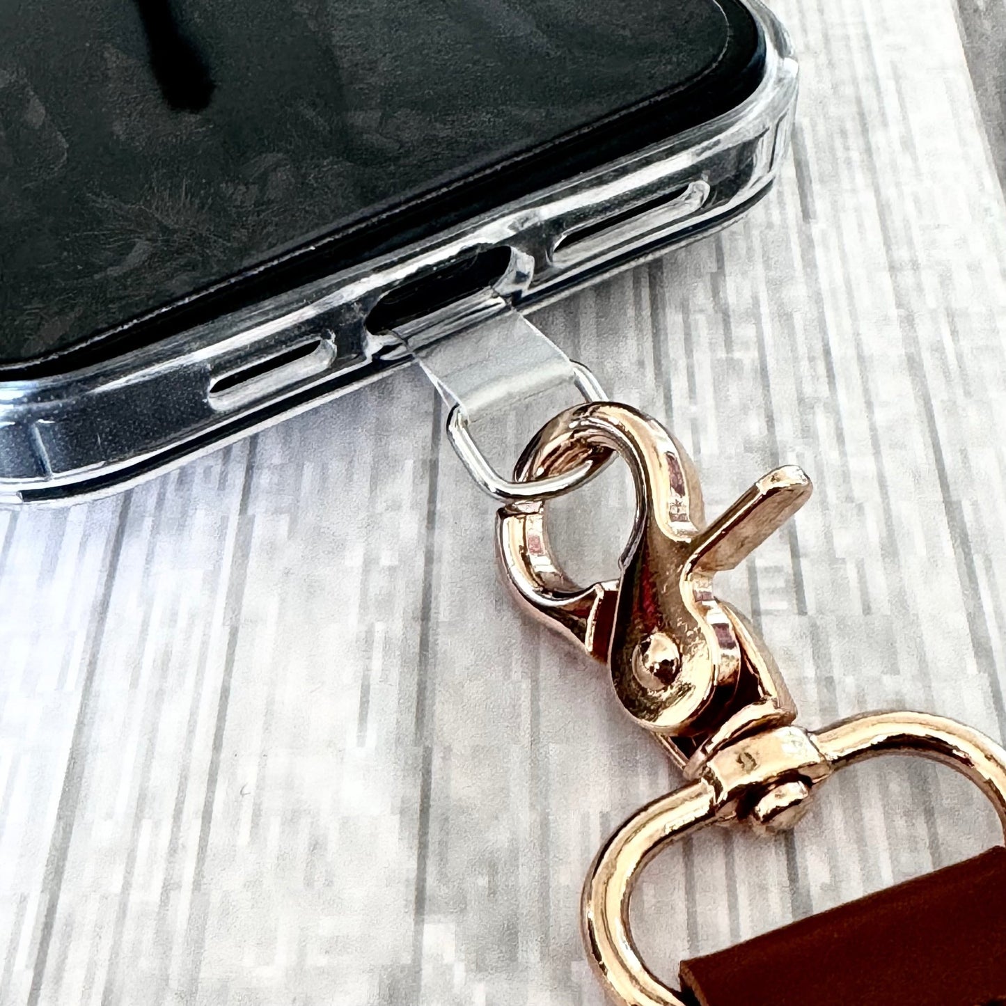 Phone Wrist Strap Keychain with Tether Tab - COW PRINT - The Nifty Little Finds - PHONE ACCESSORY - The Nifty Little Finds