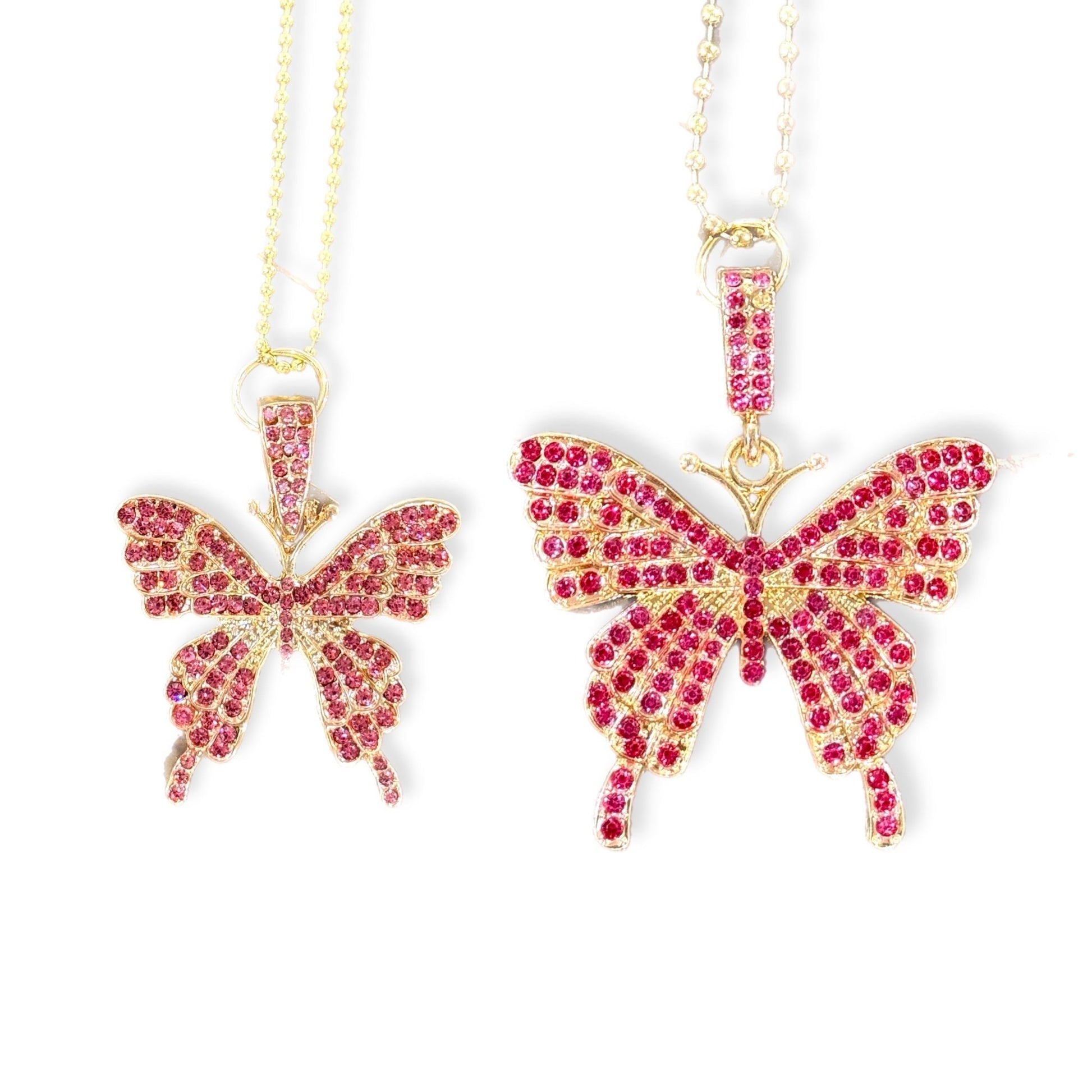 BLING BUTTERFLY Charm - Tumbler Handle Charm - The Nifty Little Finds - Charm - The Nifty Little Finds