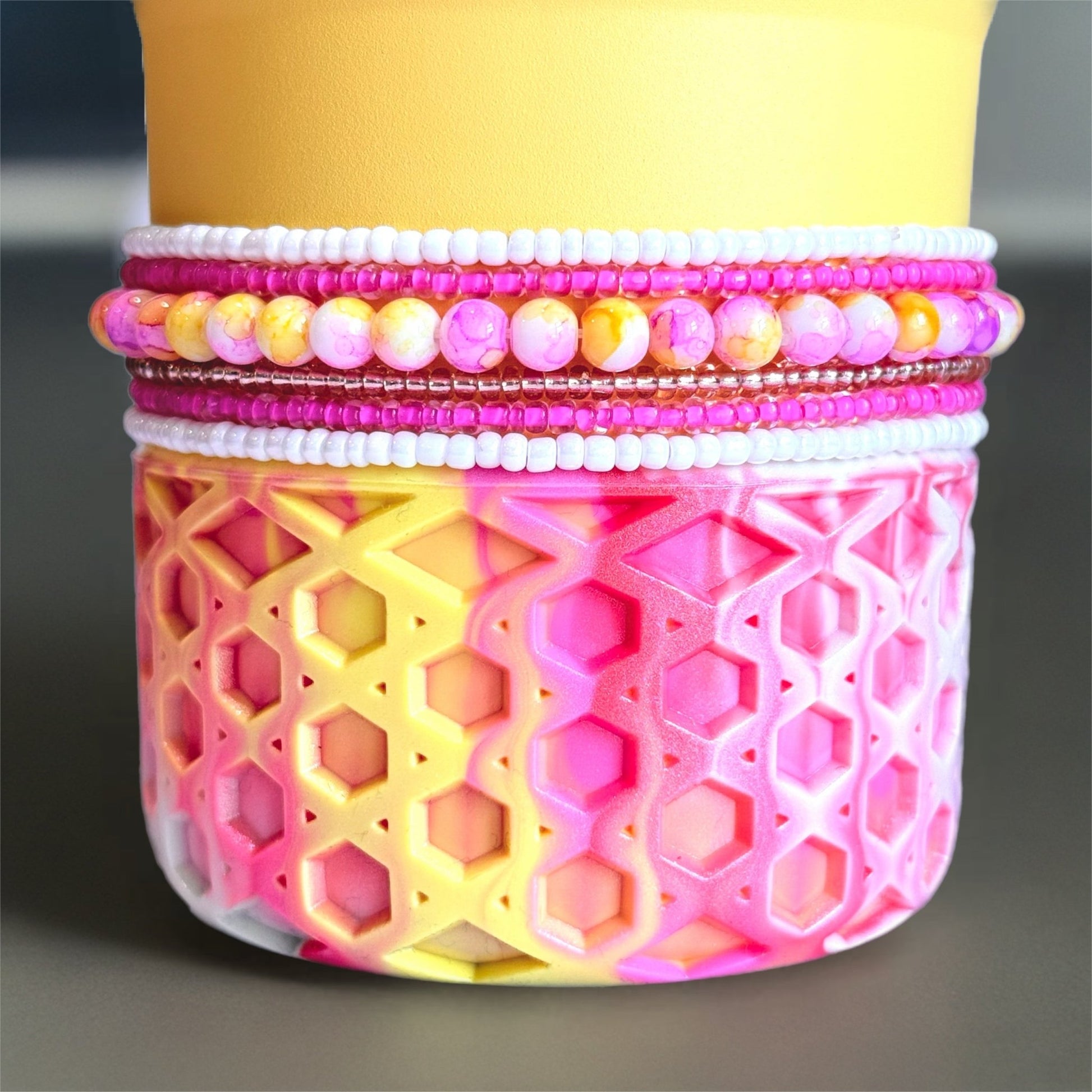 Strawberry Lemonade Tumbler Bracelet Stack - The Nifty Little Finds - Bracelet - The Nifty Little Finds