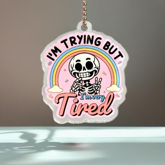 Trying but Tired Charm - Tumbler Handle Charm - The Nifty Little Finds - Charm - The Nifty Little Finds