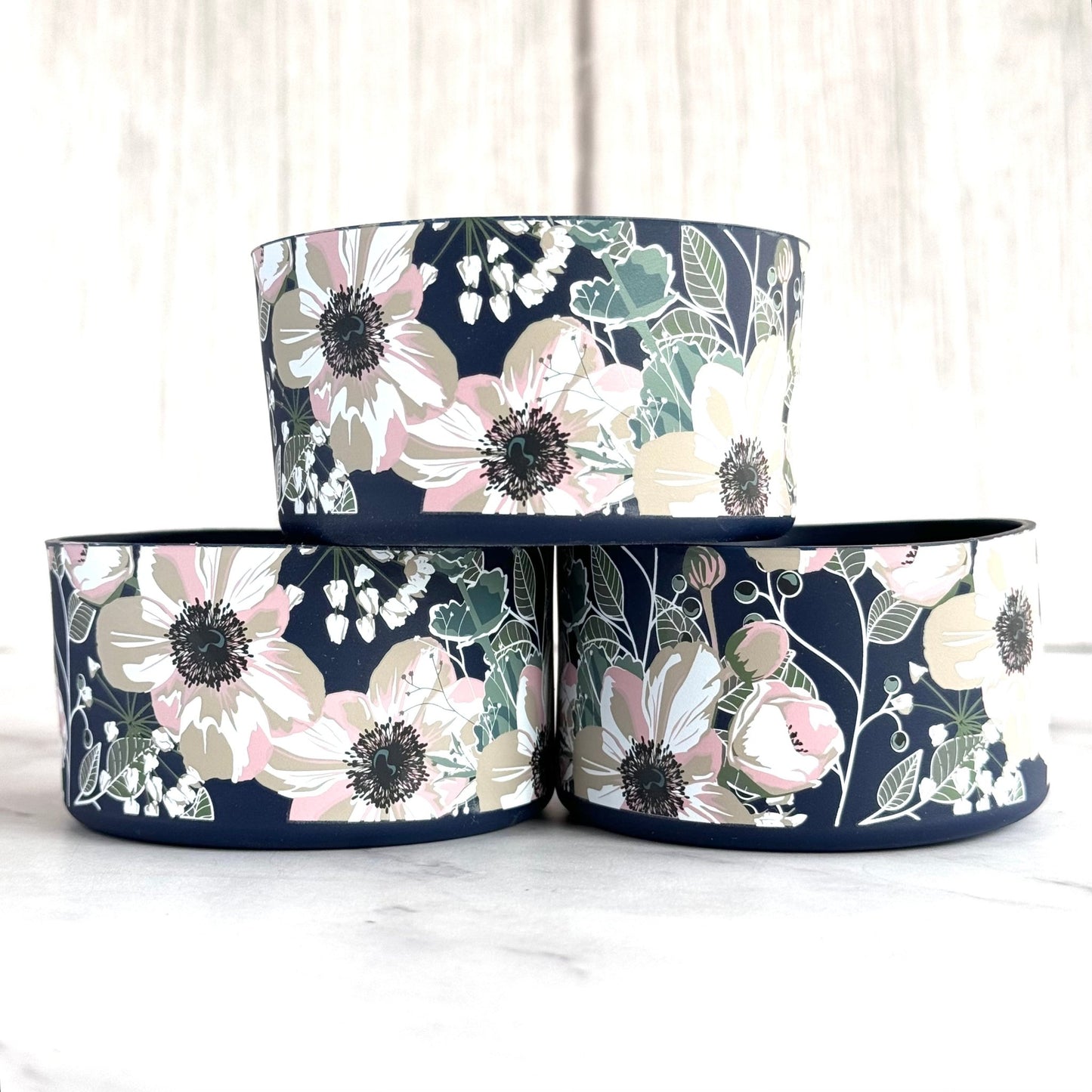 NAVY PINK POPPIES Boot - The Nifty Little Finds - Boot - The Nifty Little Finds
