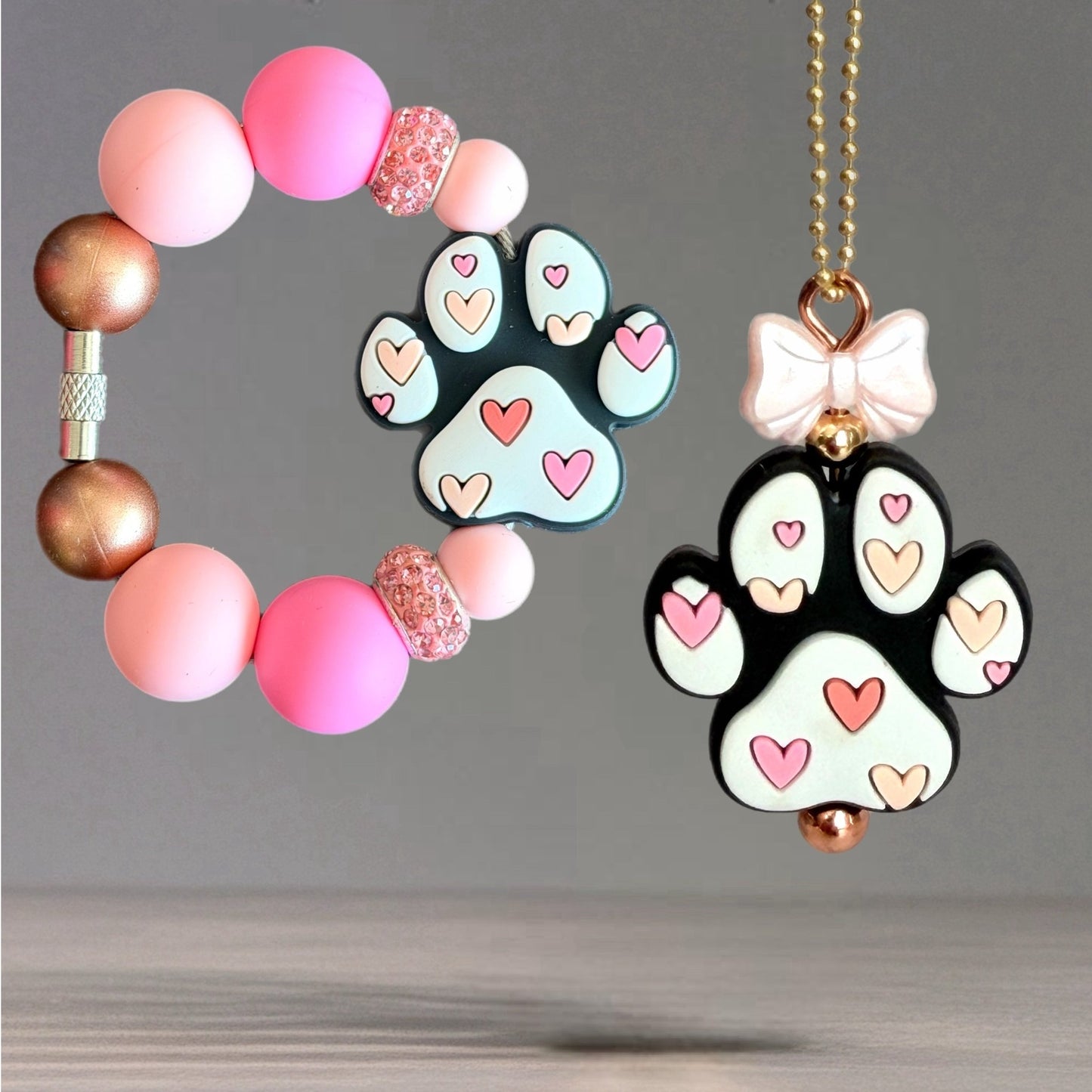 Paw Love Charm - Tumbler Handle Charm - The Nifty Little Finds - Charm - The Nifty Little Finds
