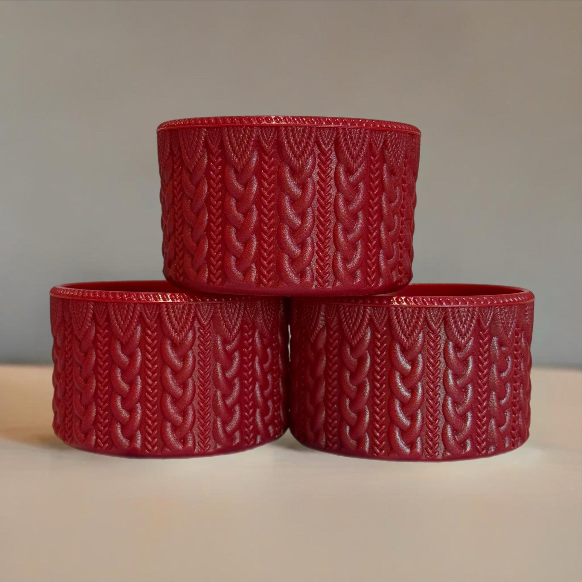 Vintage Red Macrame Boot - fits 20-40oz - The Nifty Little Finds - Boot - The Nifty Little Finds