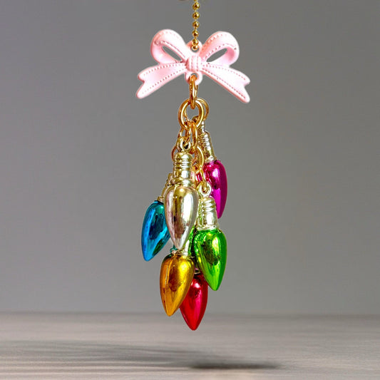 CHRISTMAS LIGHTS Charm - Tumbler Handle Charm - The Nifty Little Finds - Charm - The Nifty Little Finds
