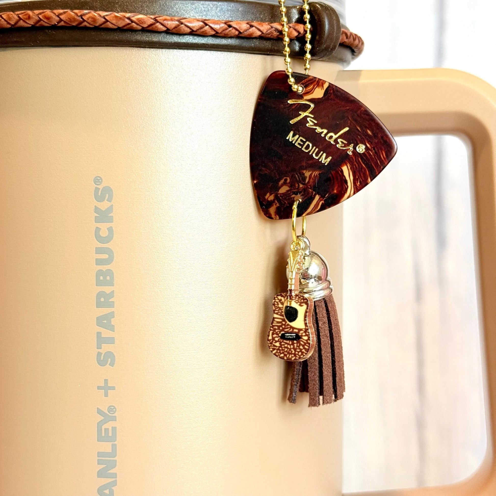 Posty Guitar Pick Charm - Tumbler Handle Charm - The Nifty Little Finds - Charm - The Nifty Little Finds