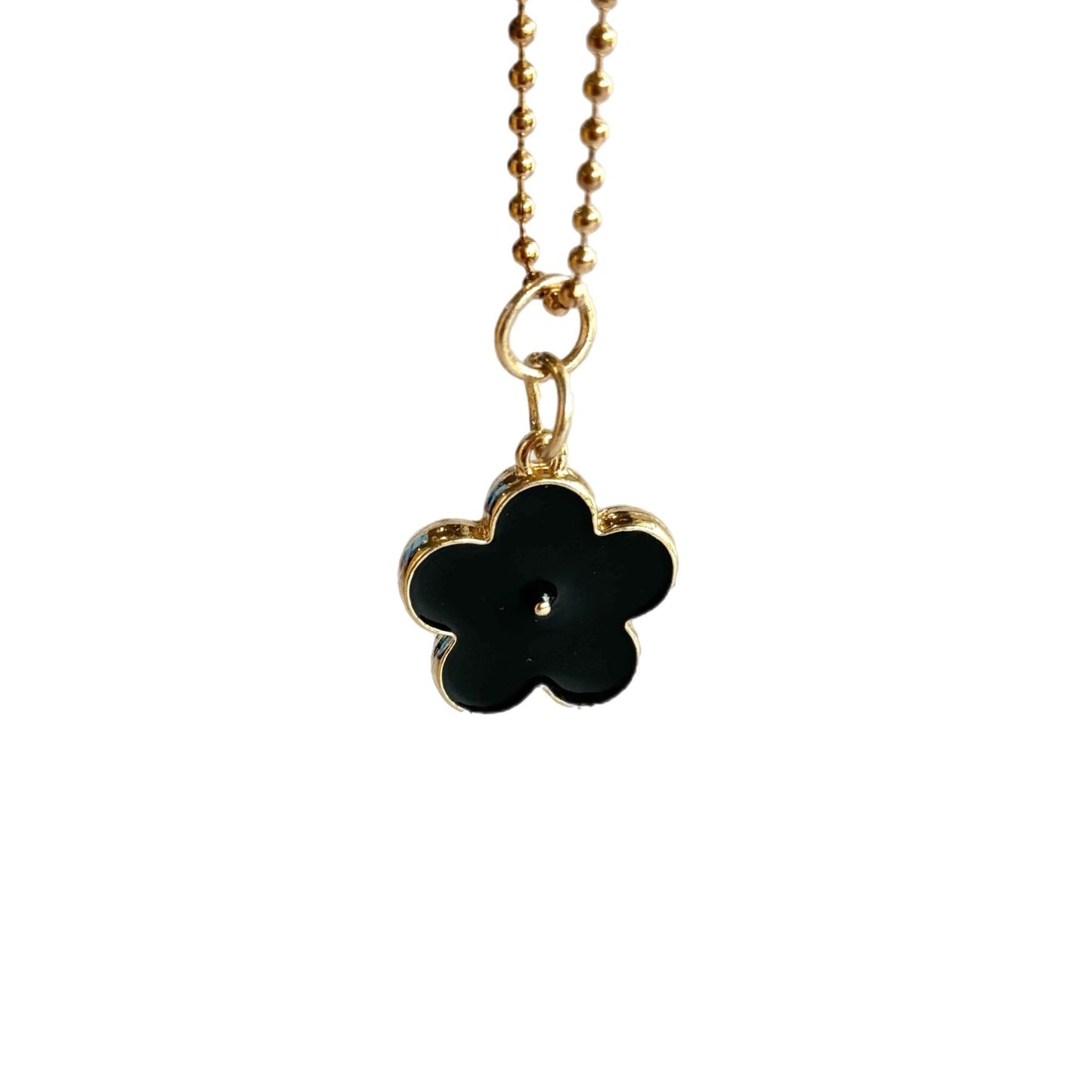 BLACK DAISY Charm - Tumbler Handle Charm - The Nifty Little Finds - Charm - The Nifty Little Finds