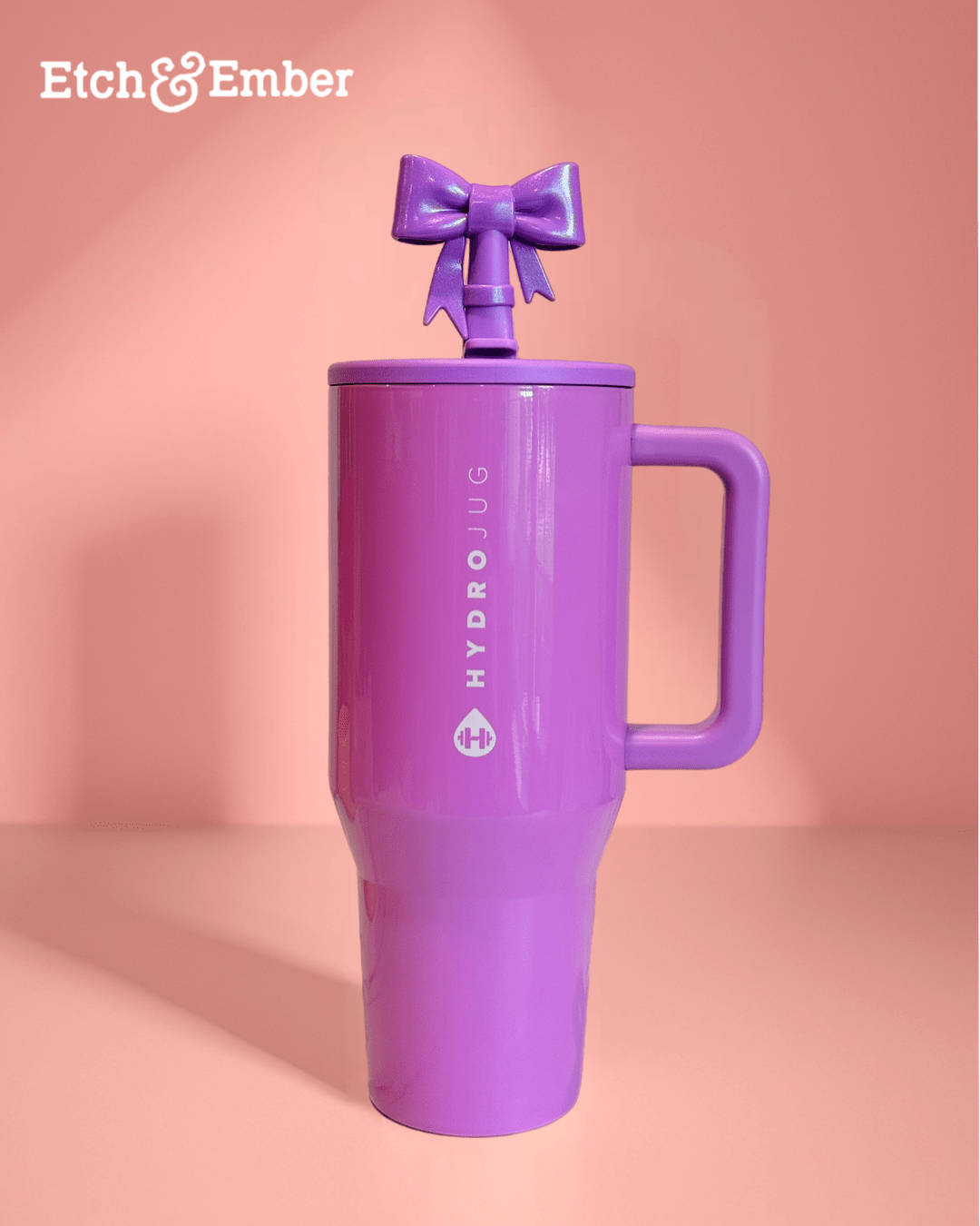 Pulse Purple 3D Bow Straw Topper - The Nifty Little Finds - 3D Bow Straw Topper - The Nifty Little Finds
