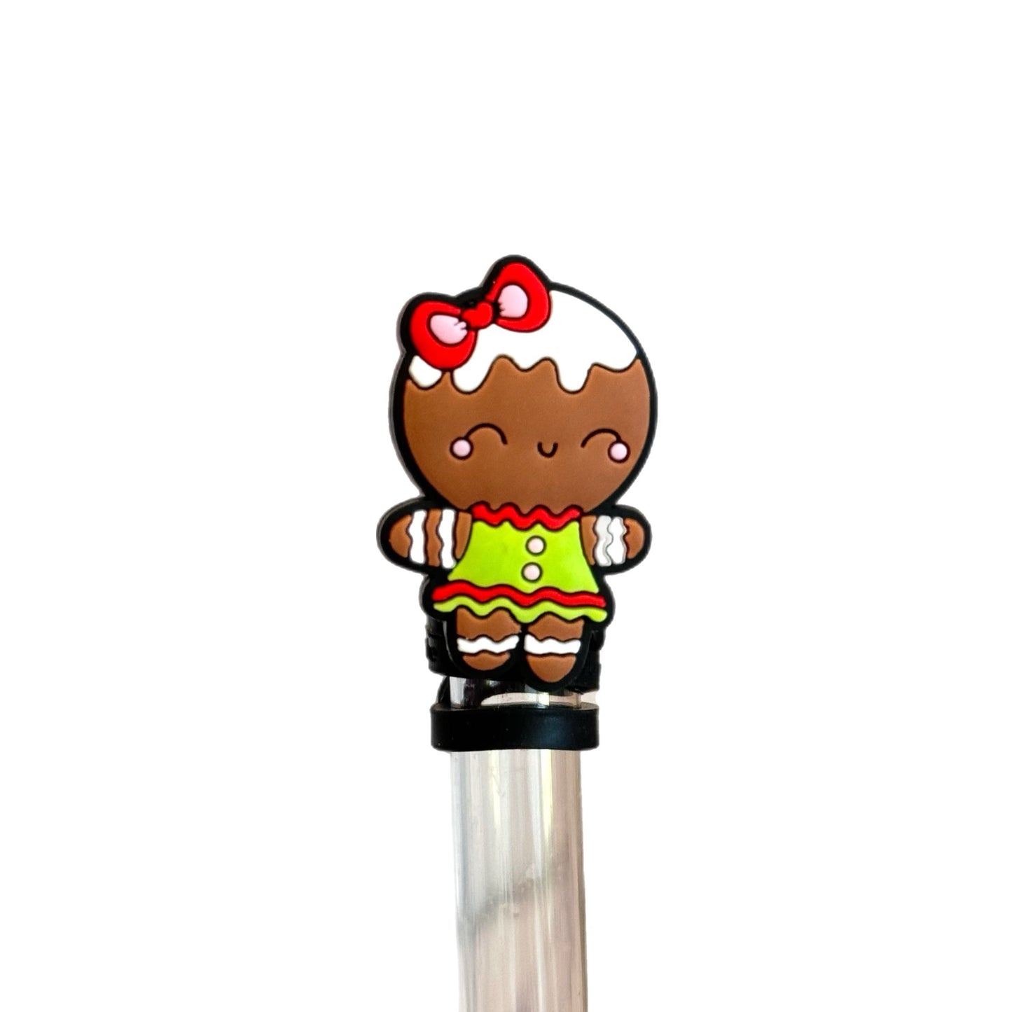 Gingerbread Cookie Straw Topper - The Nifty Little Finds - The Nifty Little Finds