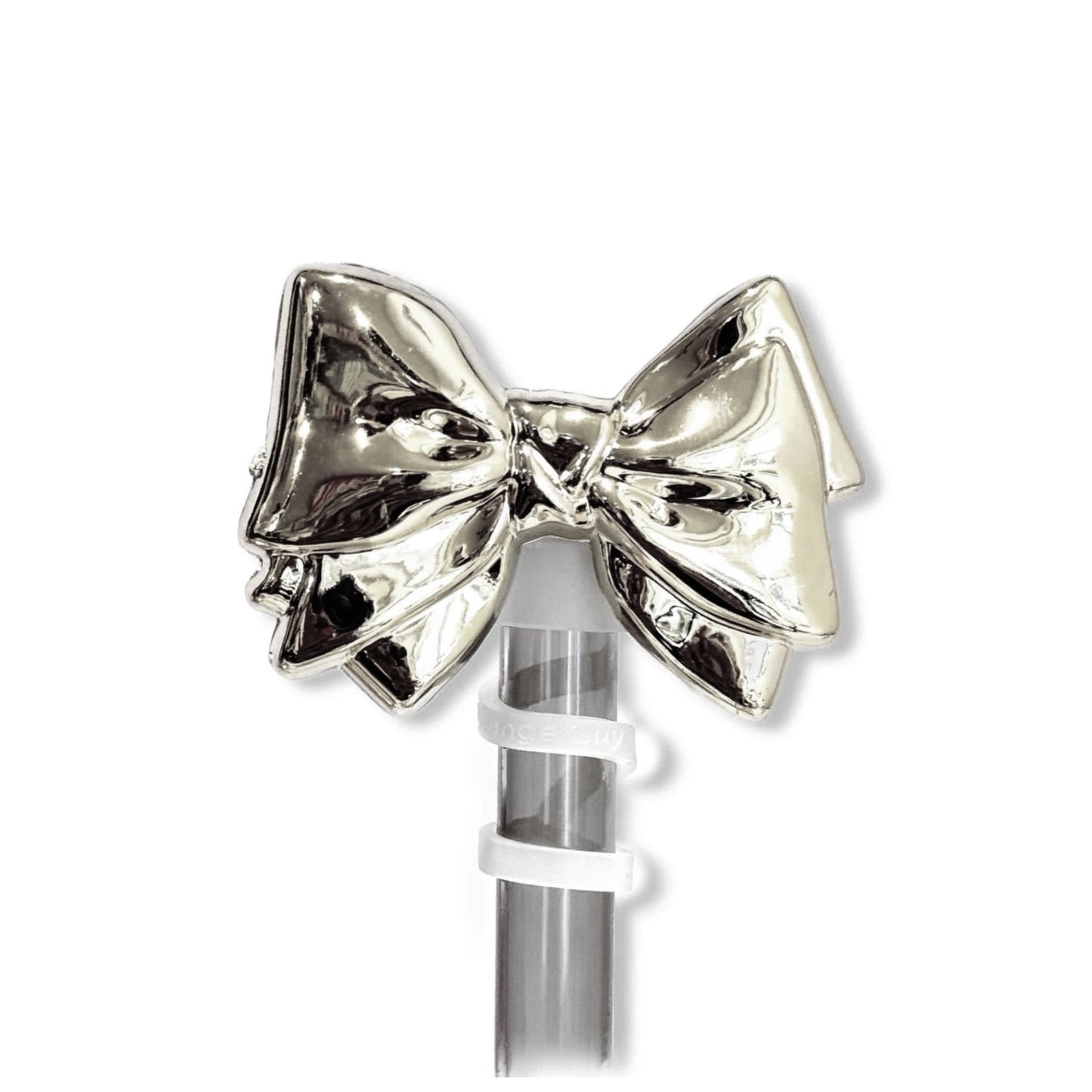Deluxe Metallic Bow Metal Straw Topper - The Nifty Little Finds - Deluxe Straw Topper - The Nifty Little Finds