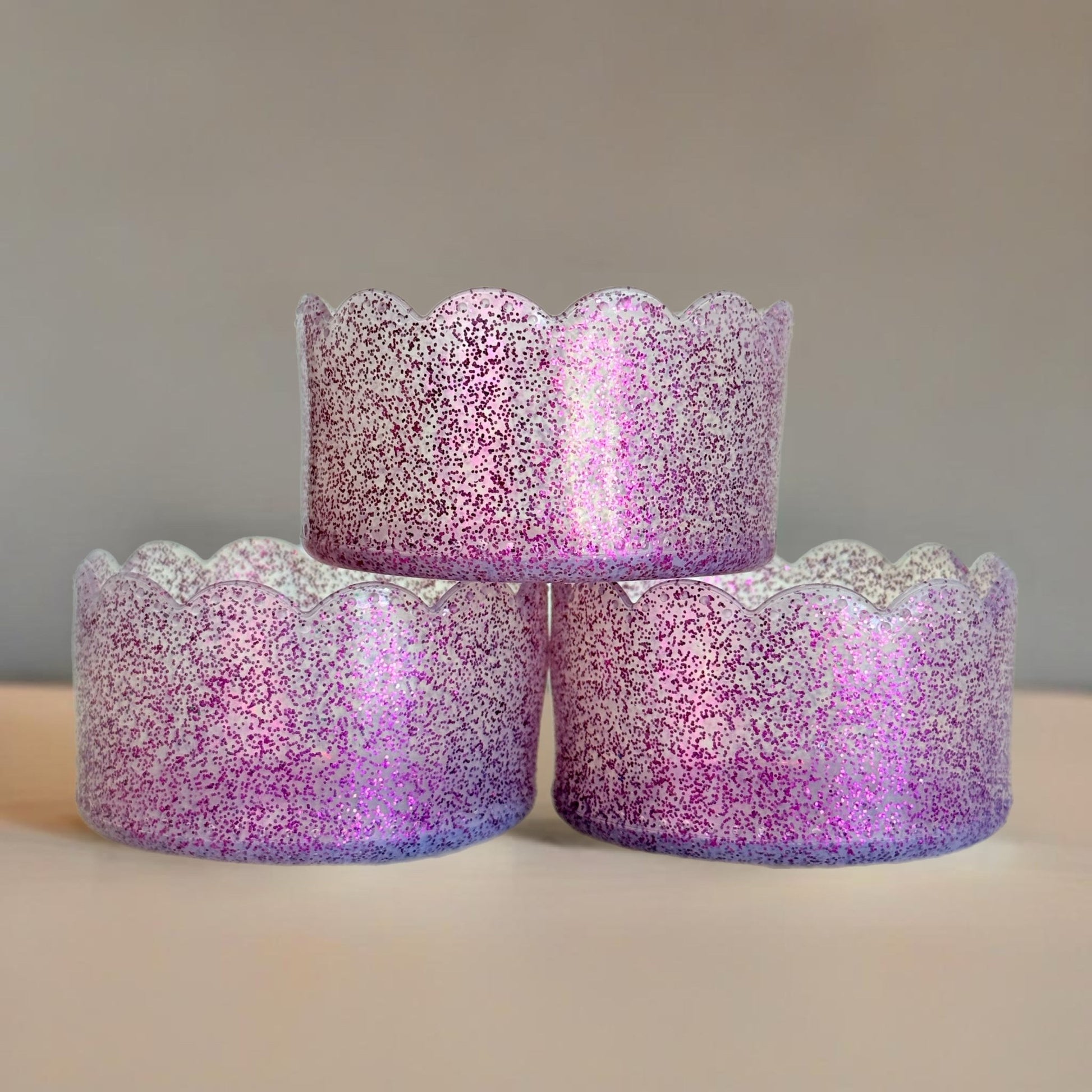 Purple Glitter Scalloped Boot - The Nifty Little Finds - Boot - The Nifty Little Finds