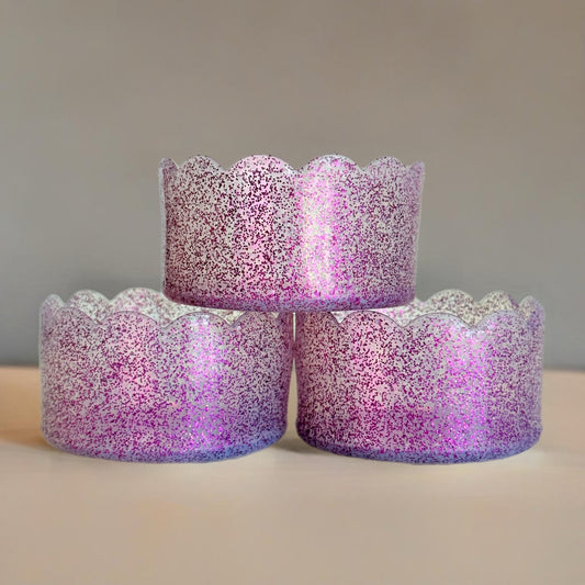 Purple Glitter Scalloped Boot - The Nifty Little Finds - Boot - The Nifty Little Finds