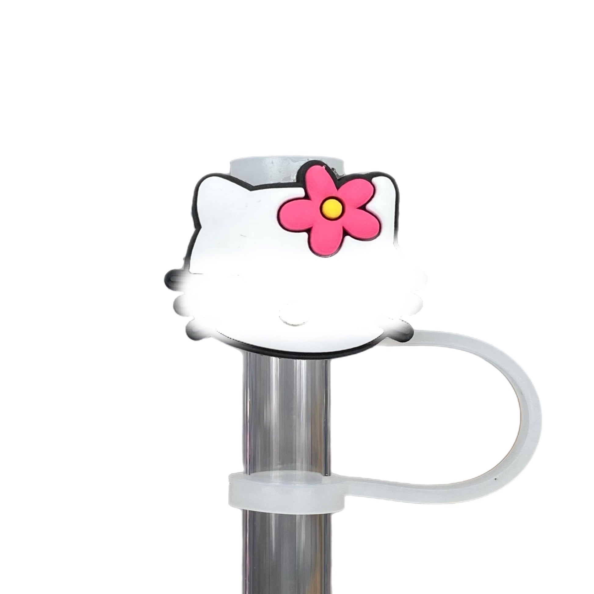 Cute Kitty Straw Topper - The Nifty Little Finds - The Nifty Little Finds
