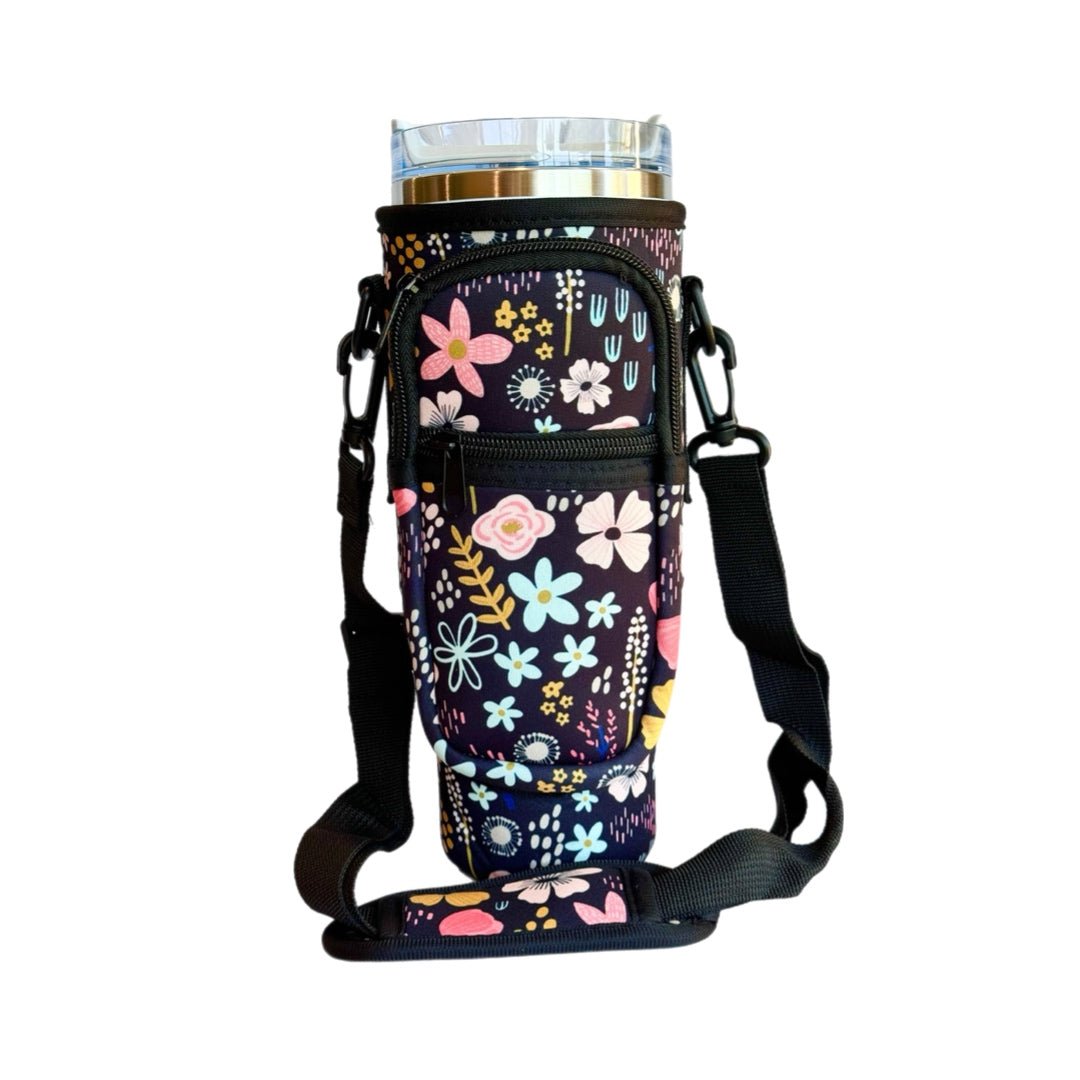 Protective Tumbler Sleeve with Sling-Neoprene - The Nifty Little Finds - The Nifty Little Finds