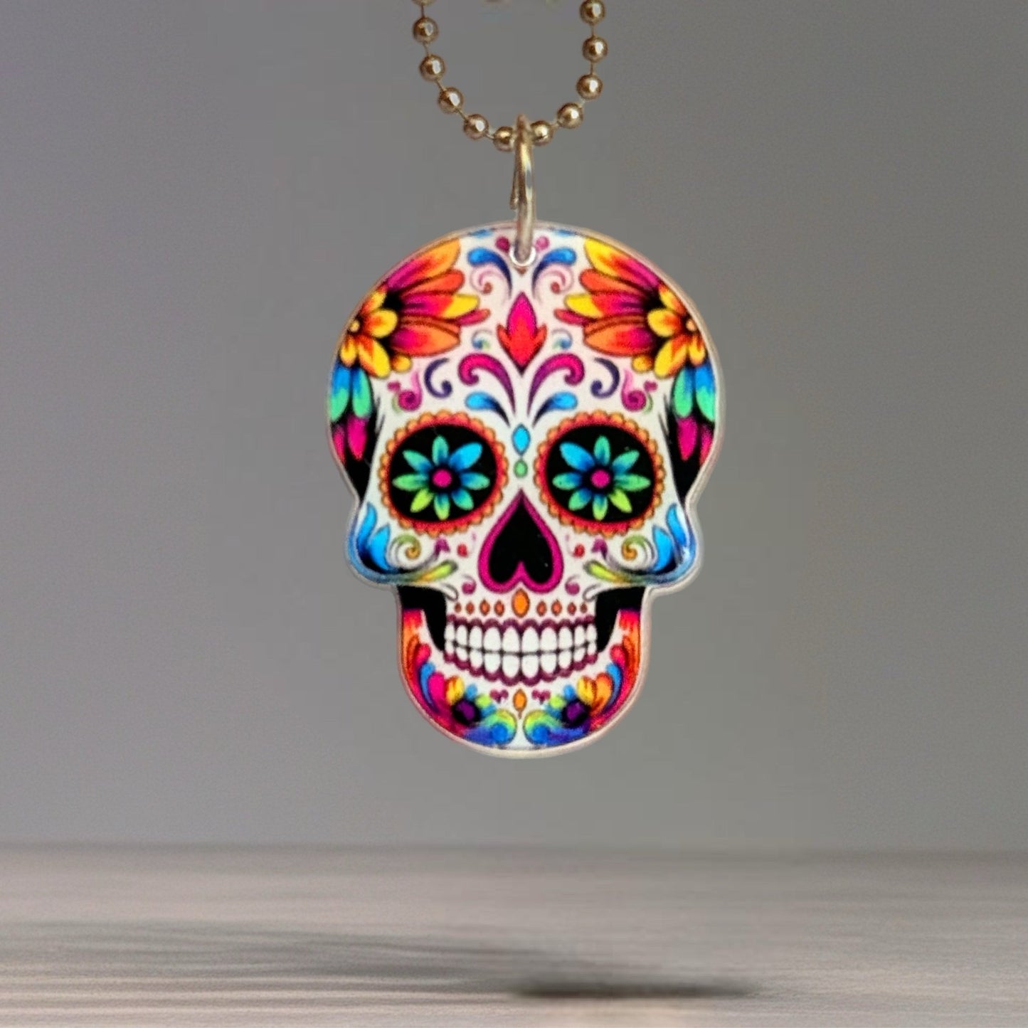 Sugar Skull Skeleton Charm - Tumbler Handle Charm - The Nifty Little Finds - Charm - The Nifty Little Finds