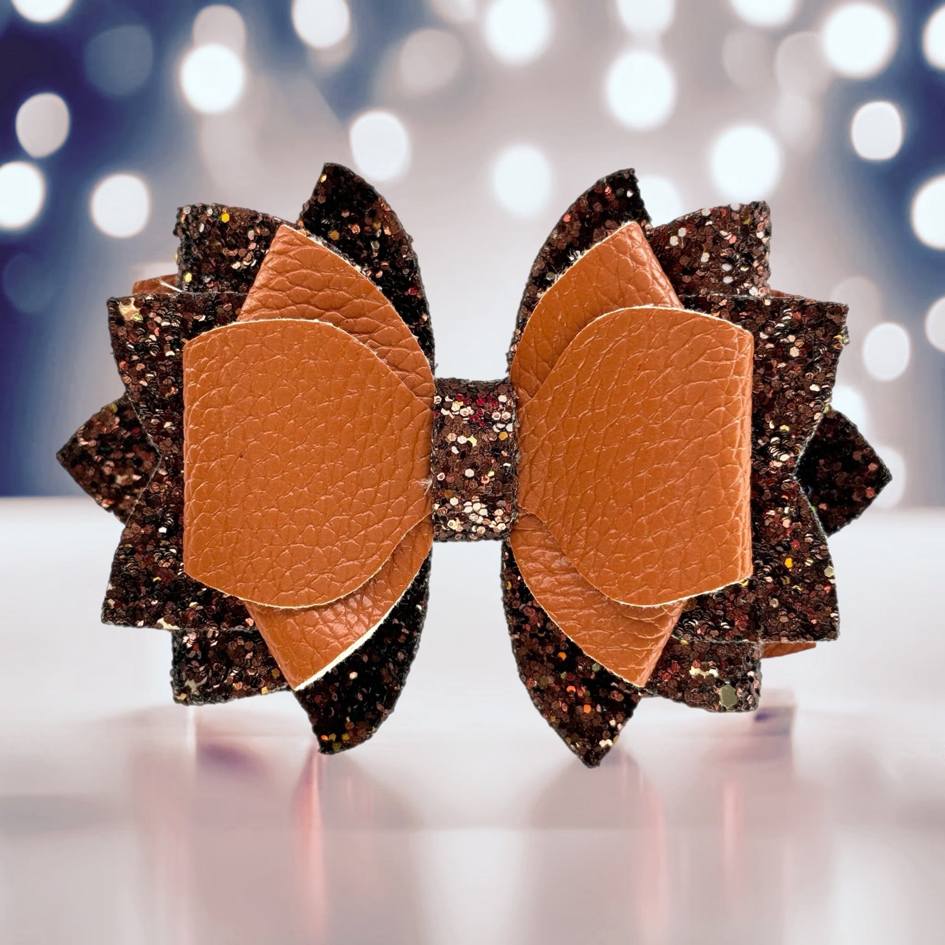 Camel Glitter Tumbler Bow - The Nifty Little Finds - Bow - The Nifty Little Finds