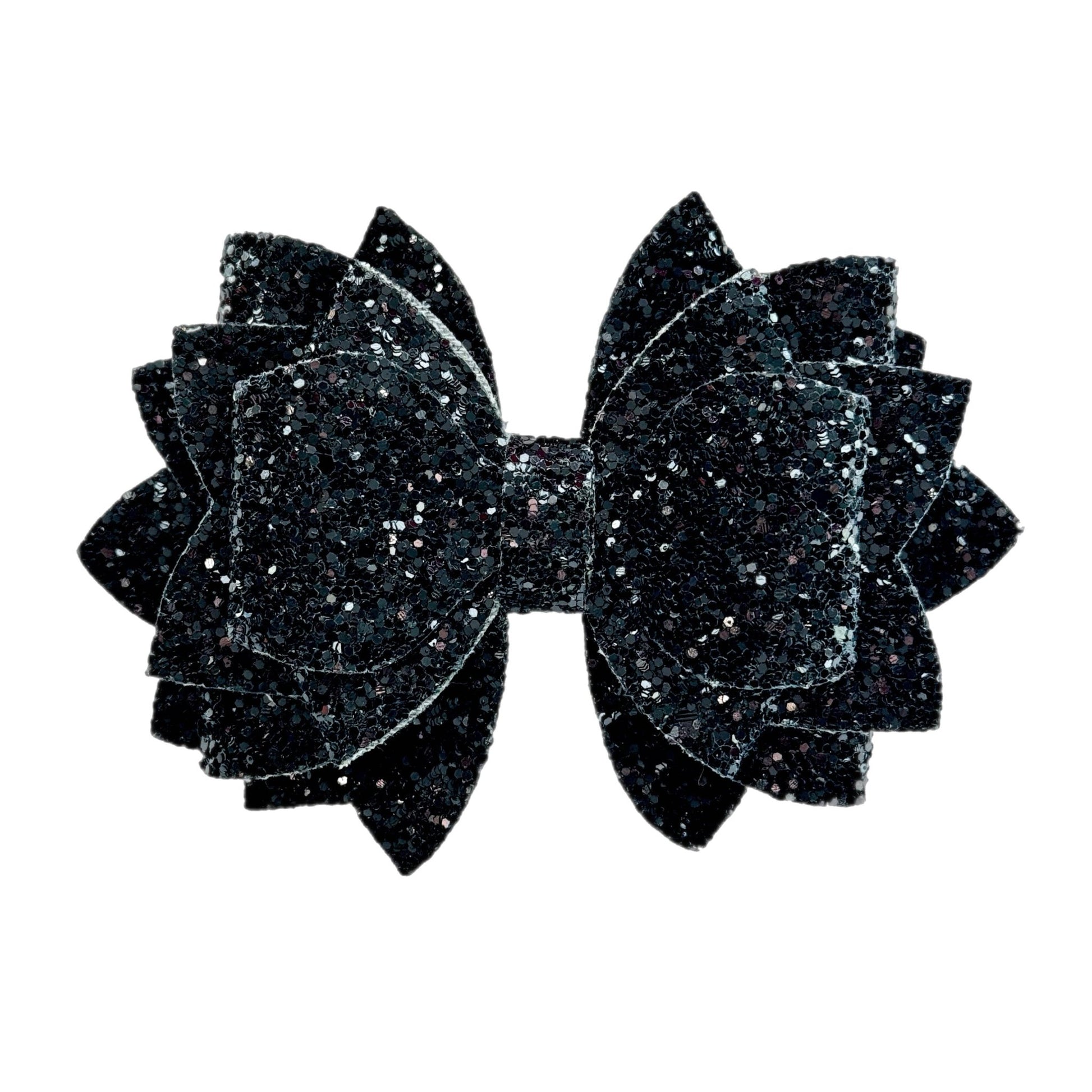 Black Glitter Tumbler Bow - The Nifty Little Finds - Bow - The Nifty Little Finds