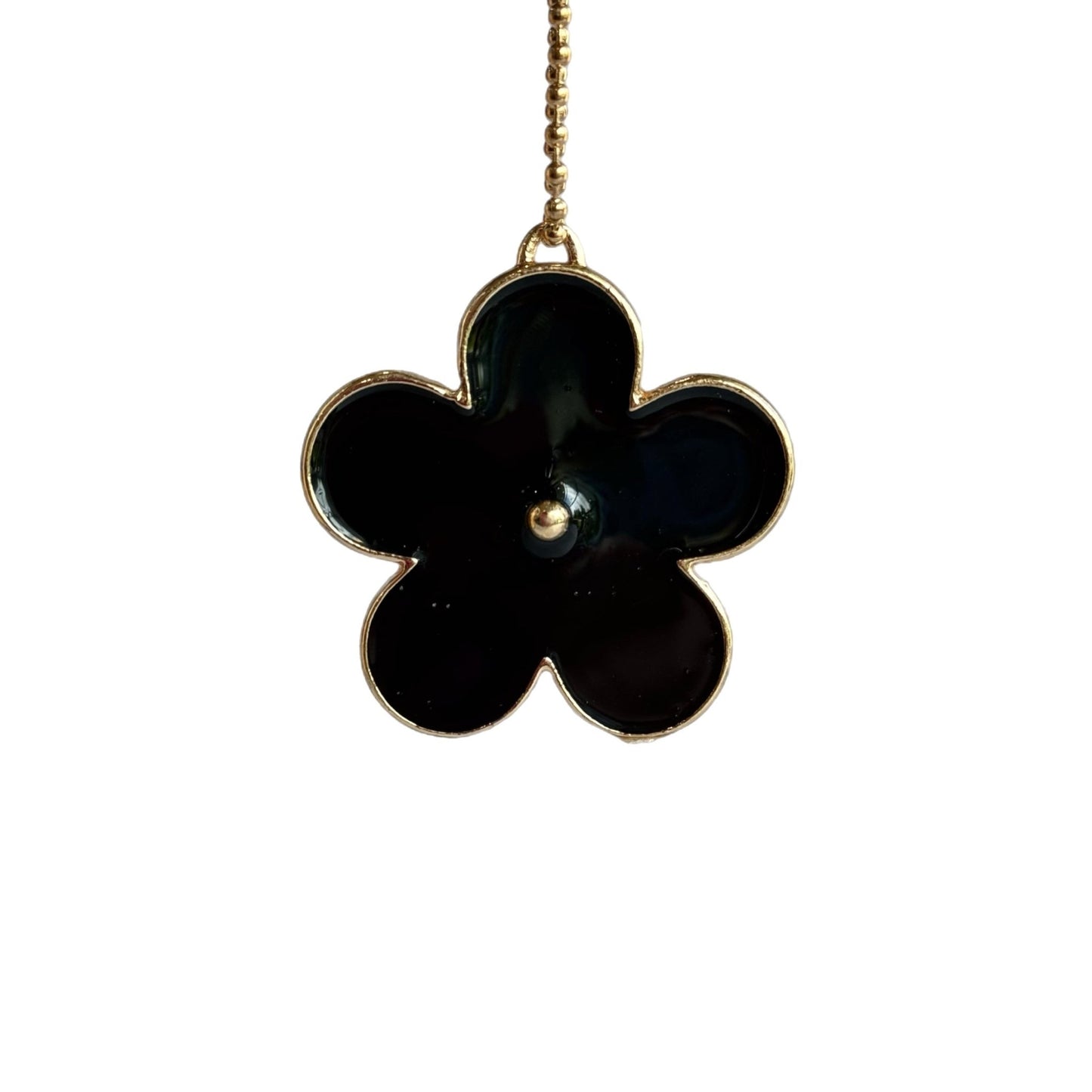 BLACK DAISY Charm - Tumbler Handle Charm - The Nifty Little Finds - Charm - The Nifty Little Finds