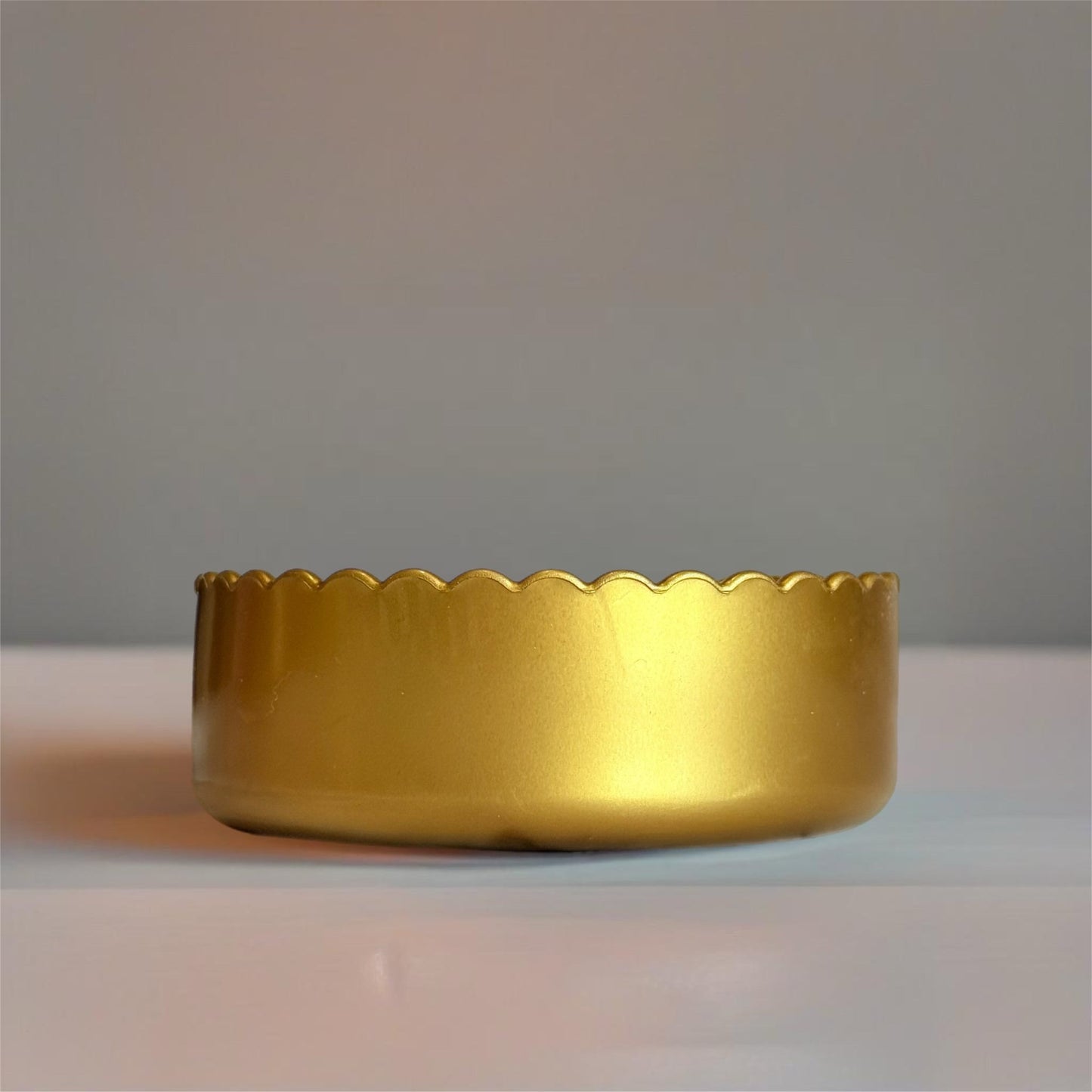 Bronze Metallic 3.25” Scalloped Shorty Boot - The Nifty Little Finds - Boot - The Nifty Little Finds