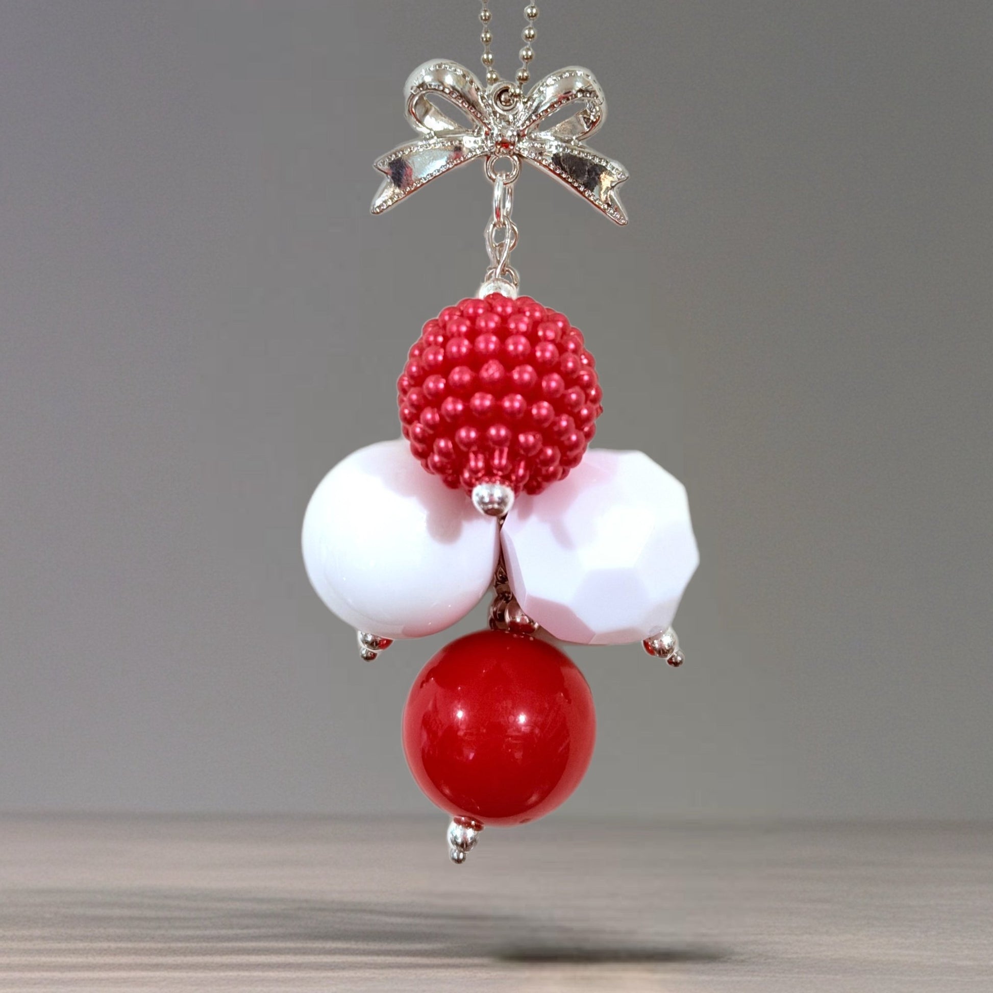 Red Pearl Mini Bauble Charm - Tumbler Handle Charm - The Nifty Little Finds - Bauble - The Nifty Little Finds
