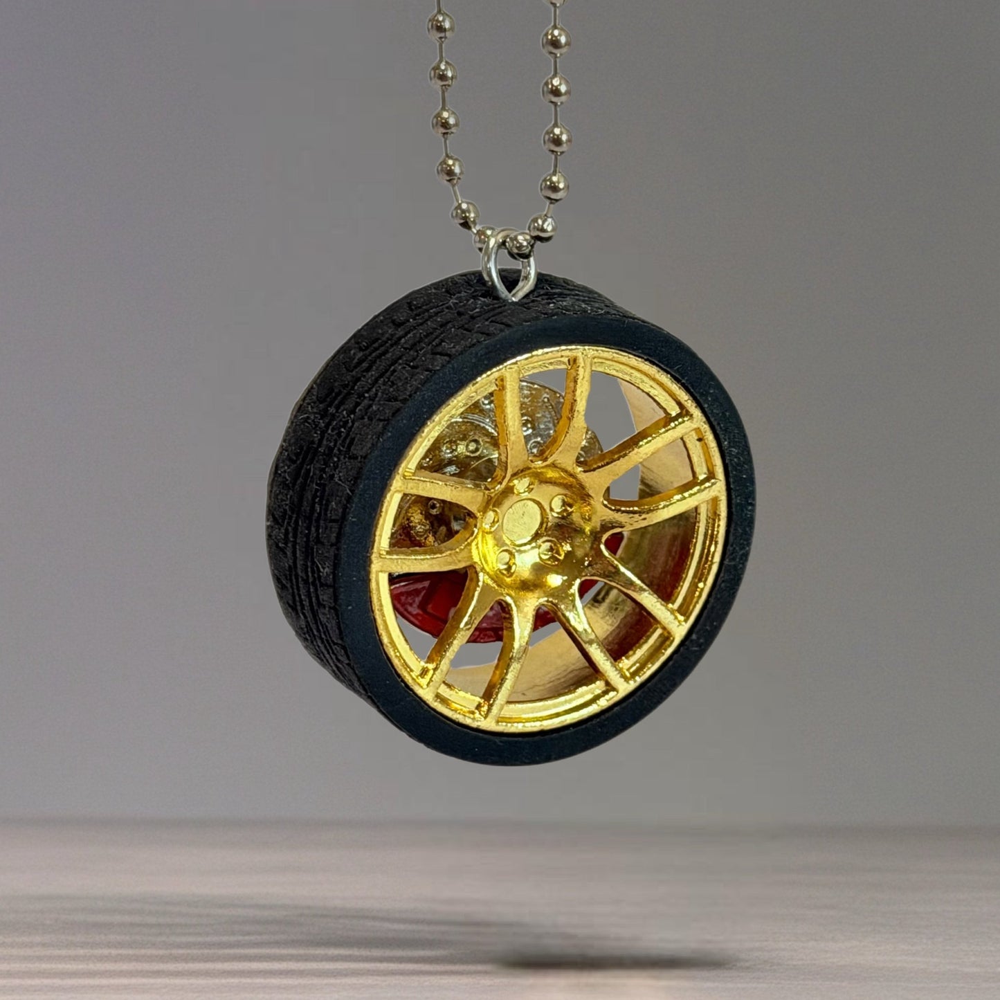 Racecar Wheel Charm - Tumbler Handle Charm - The Nifty Little Finds - Charm - The Nifty Little Finds