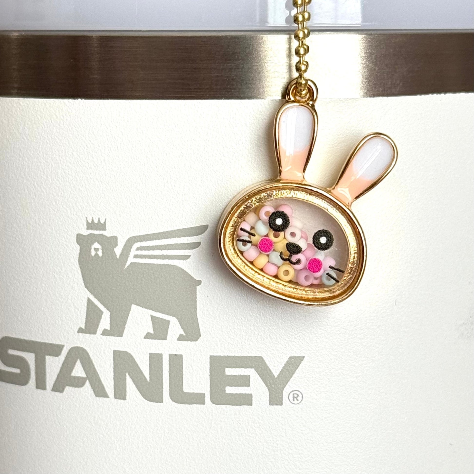 Lil’ Bunny Charm - Tumbler Handle Charm - The Nifty Little Finds - Charm - The Nifty Little Finds