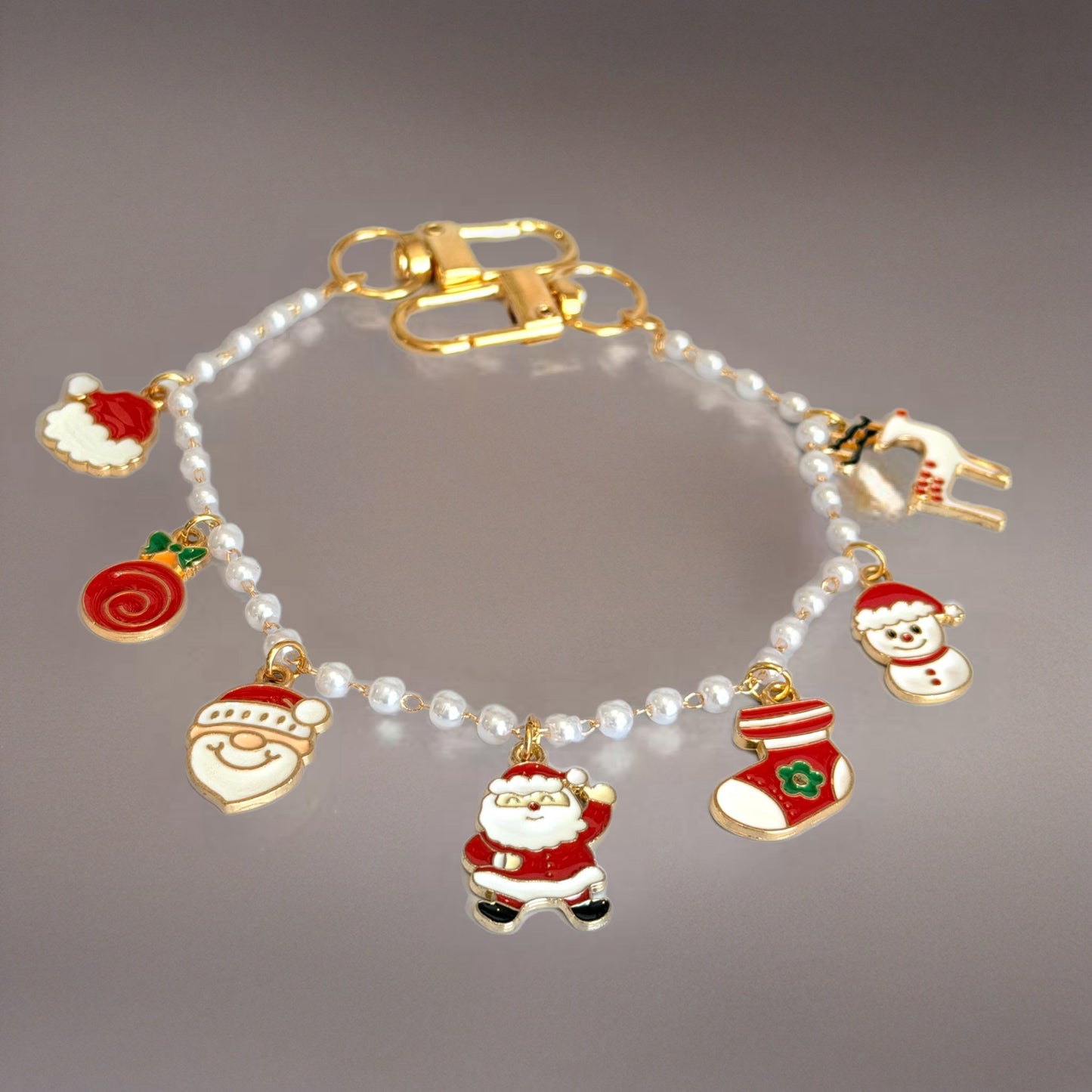 Santa Deluxe Tumbler Charm Necklace - The Nifty Little Finds - Necklace - The Nifty Little Finds