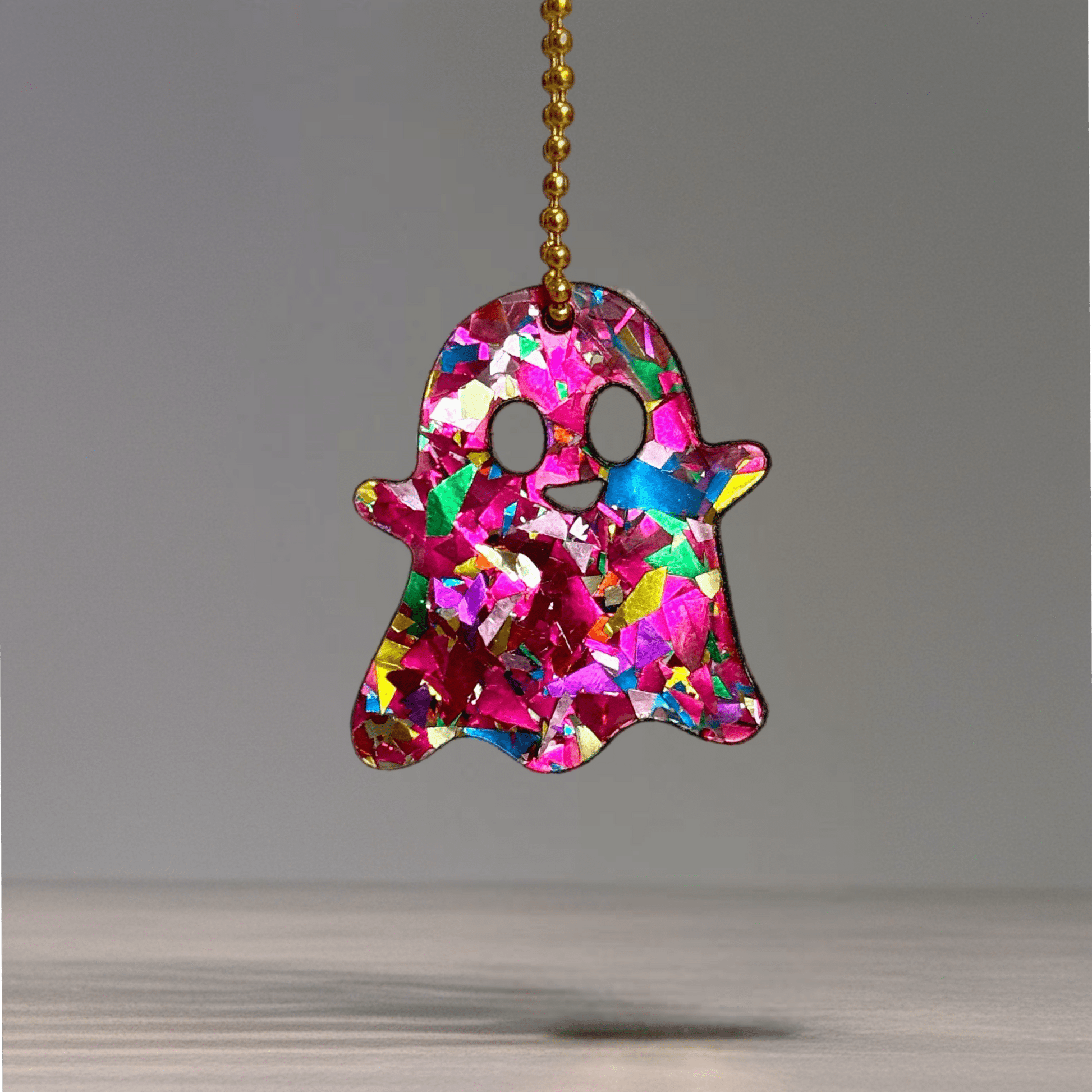 Flashy Ghost Charm - Tumbler Handle Charm - The Nifty Little Finds - Charm - The Nifty Little Finds