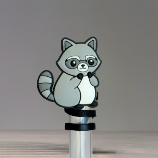 Raccoon Straw Topper - The Nifty Little Finds - The Nifty Little Finds