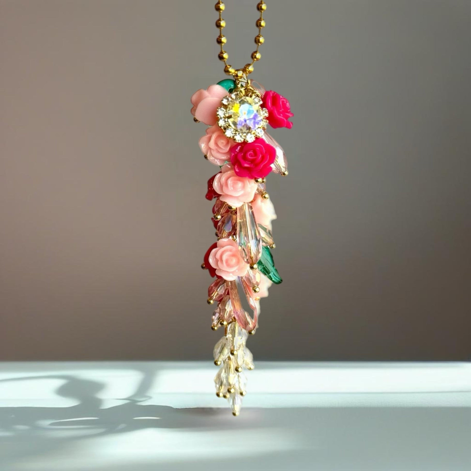 CASCADING FLORAL - Tumbler Handle Charm - The Nifty Little Finds - Charm - The Nifty Little Finds
