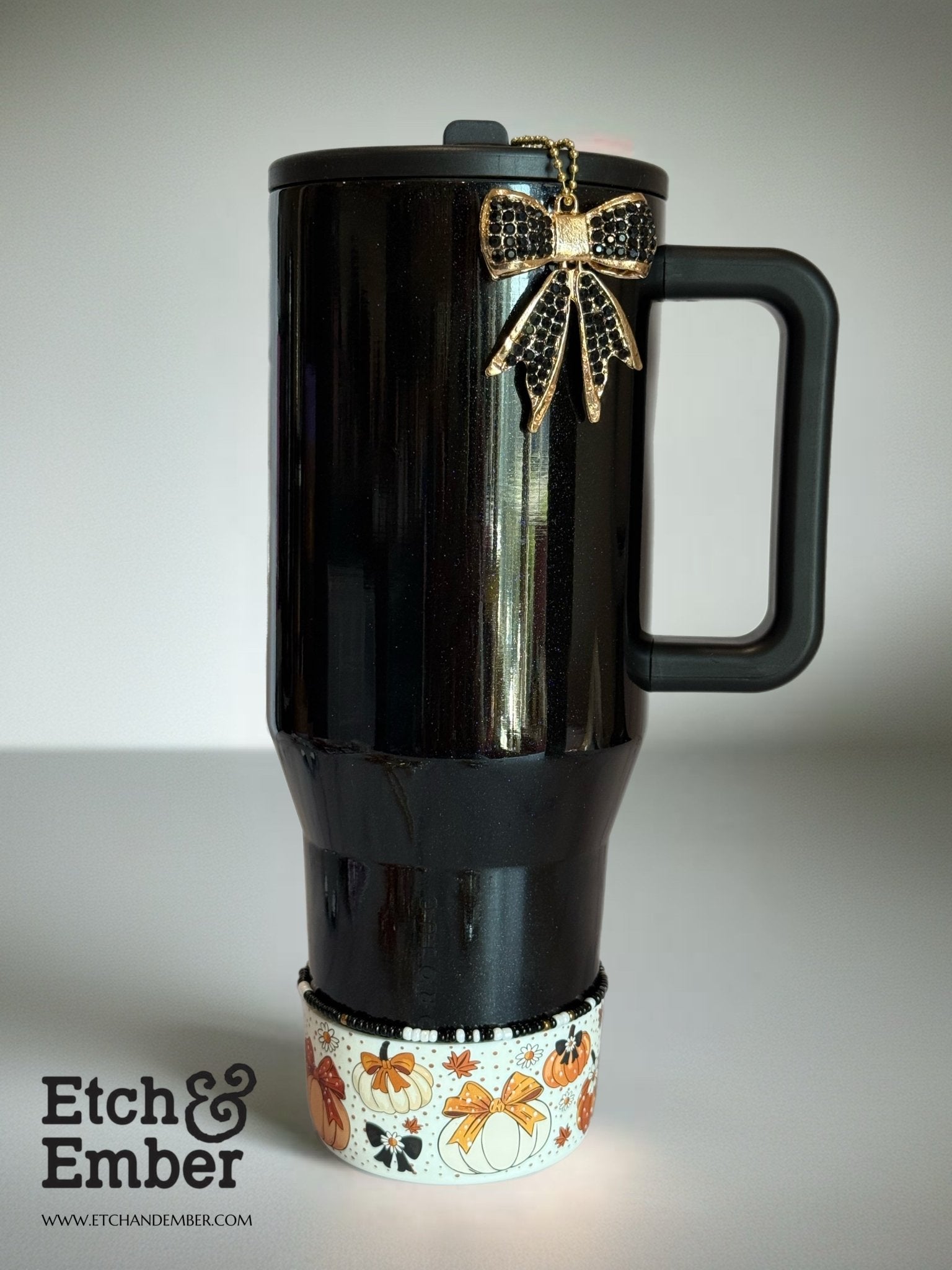 Bling Bow Deluxe Charm - Tumbler Handle Charm - The Nifty Little Finds - Charm - The Nifty Little Finds