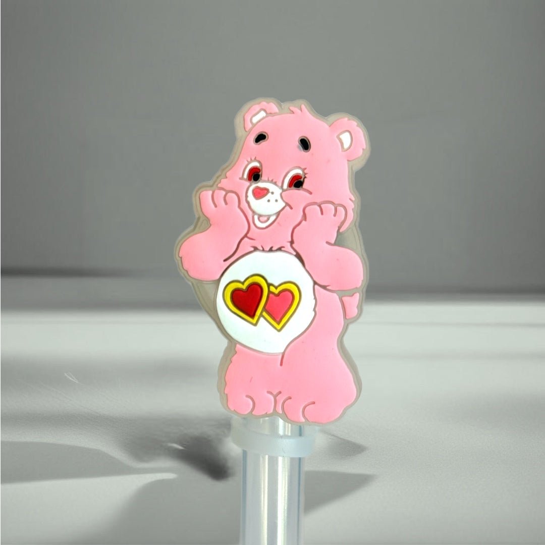 LED Light Up Care Bear Straw Topper - The Nifty Little Finds - Deluxe Straw Topper - The Nifty Little Finds