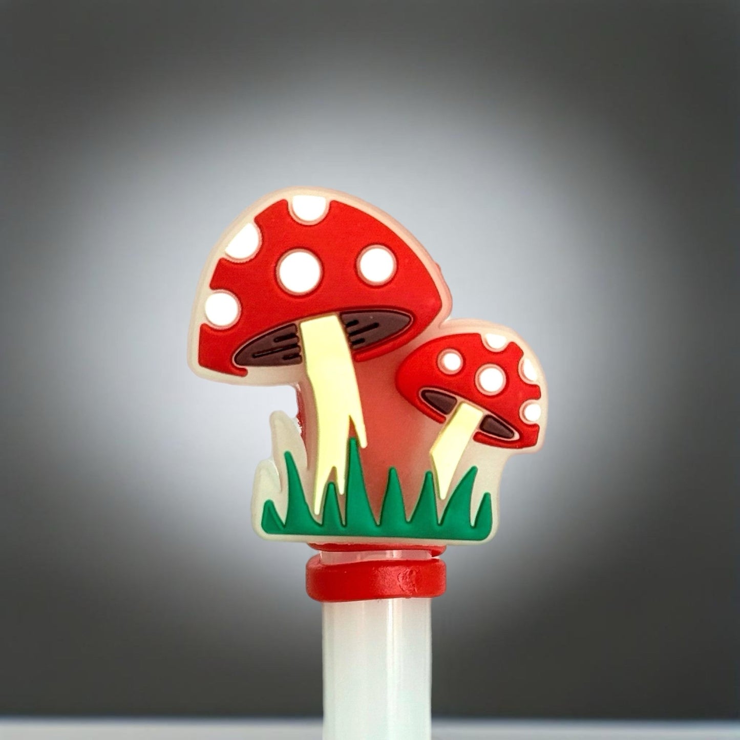Mushrooms Straw Toppers - The Nifty Little Finds - The Nifty Little Finds