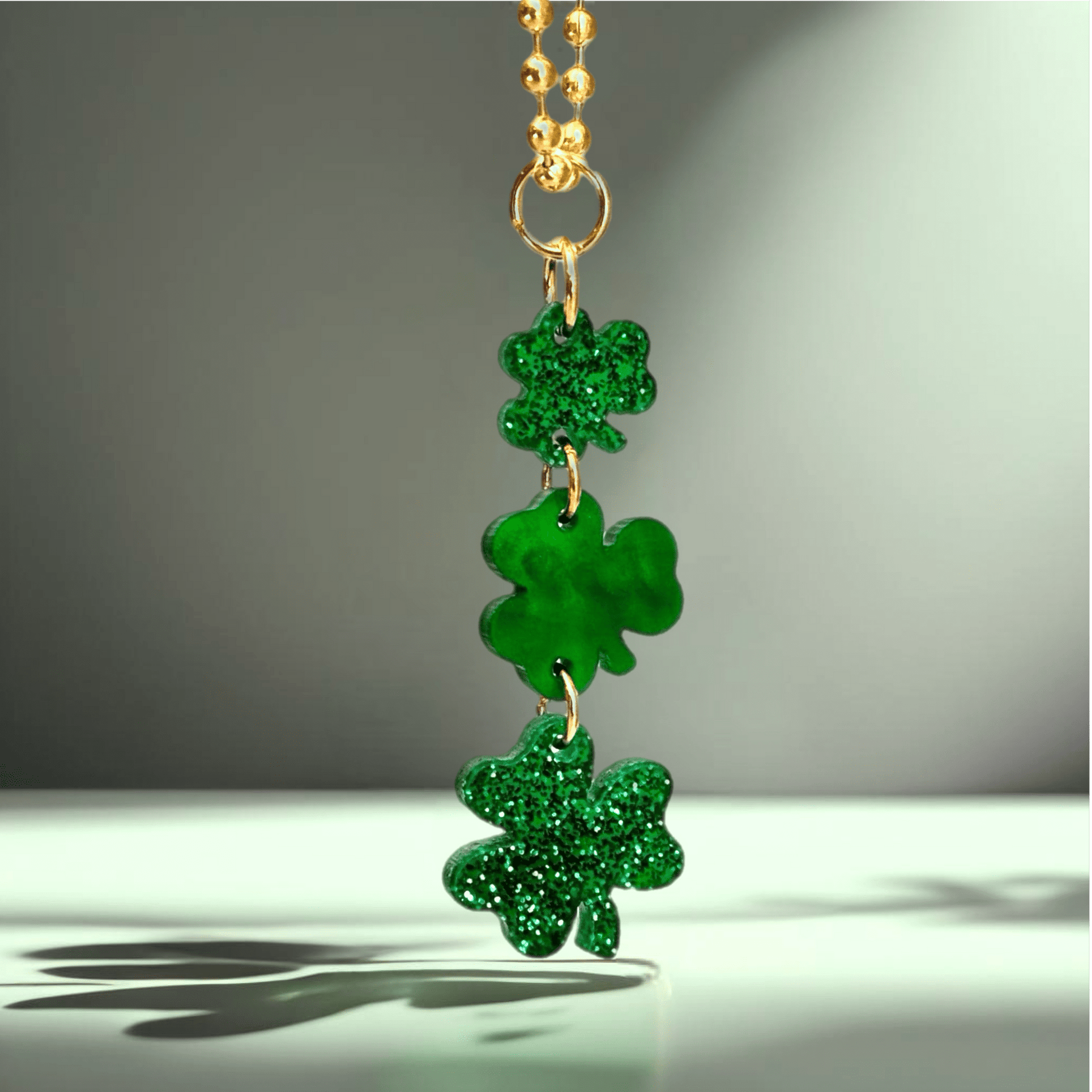 Lucky Clovers Charm - Tumbler Handle Charm - The Nifty Little Finds - Charm - The Nifty Little Finds