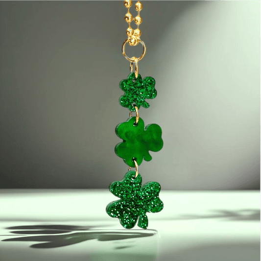 Lucky Clovers Charm - Tumbler Handle Charm - The Nifty Little Finds - Charm - The Nifty Little Finds