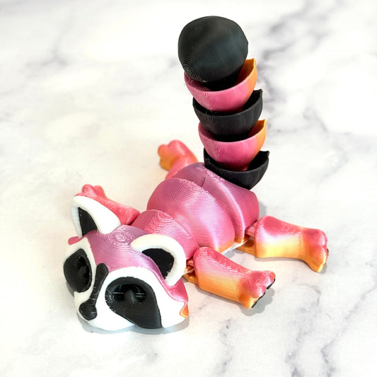 Colorful TRASH PANDA ‘Ricky’ Raccoon 3D Deluxe Charm - Tumbler Handle Charm - The Nifty Little Finds - Charm - The Nifty Little Finds