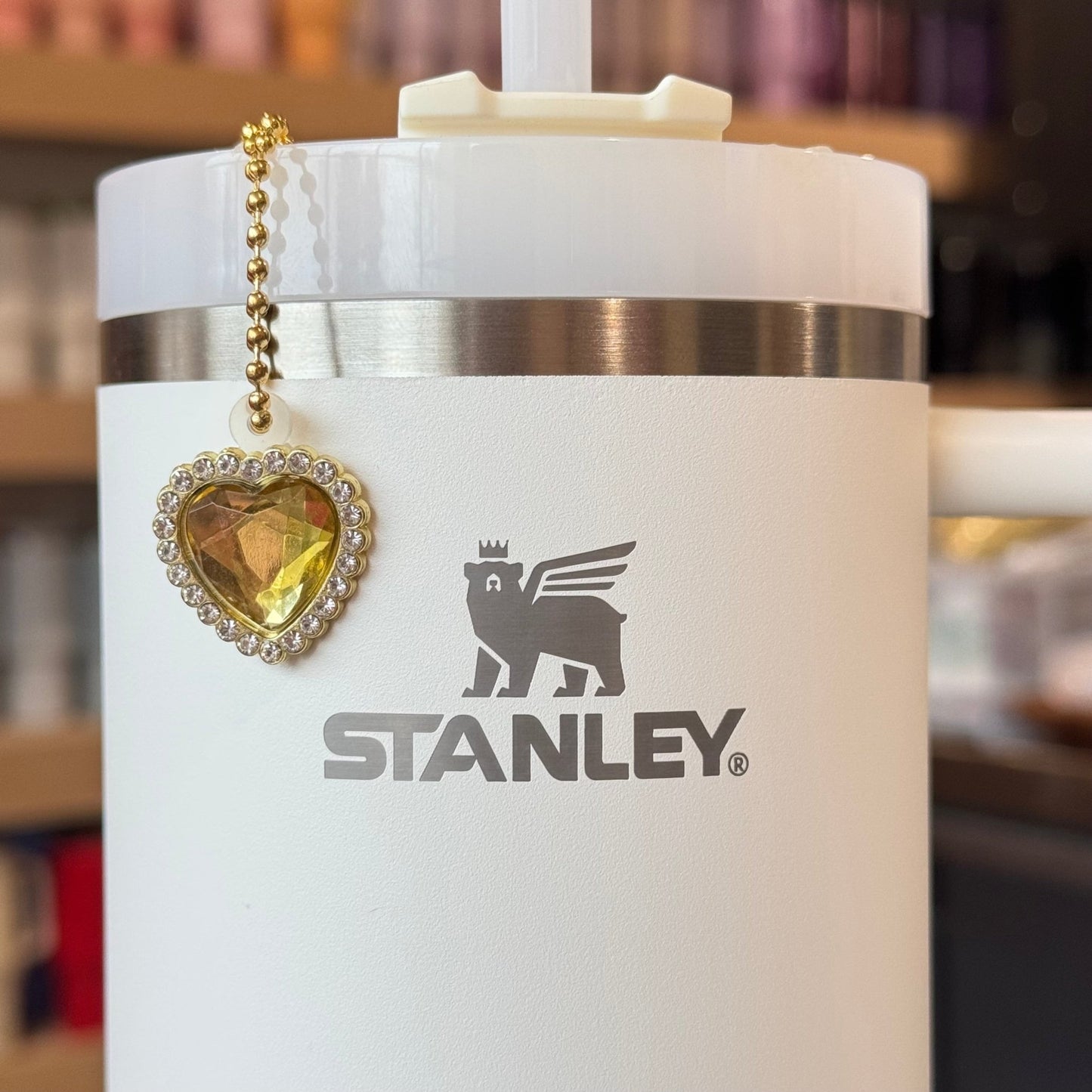 Faceted Heart Charm - Tumbler Handle Charm - The Nifty Little Finds - Charm - The Nifty Little Finds