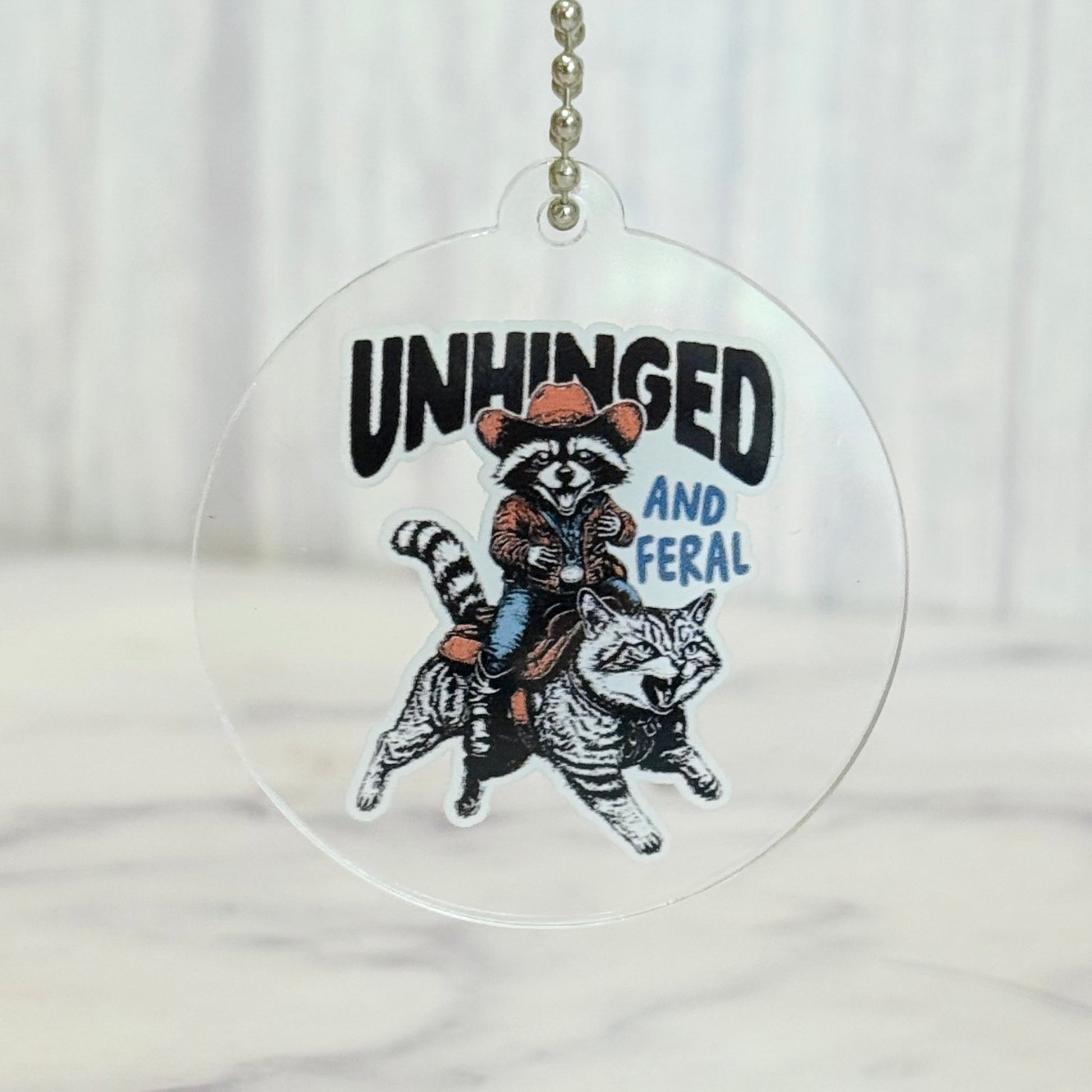 Unhinged and Feral Charm- Tumbler Handle Charm - The Nifty Little Finds - Charm - The Nifty Little Finds