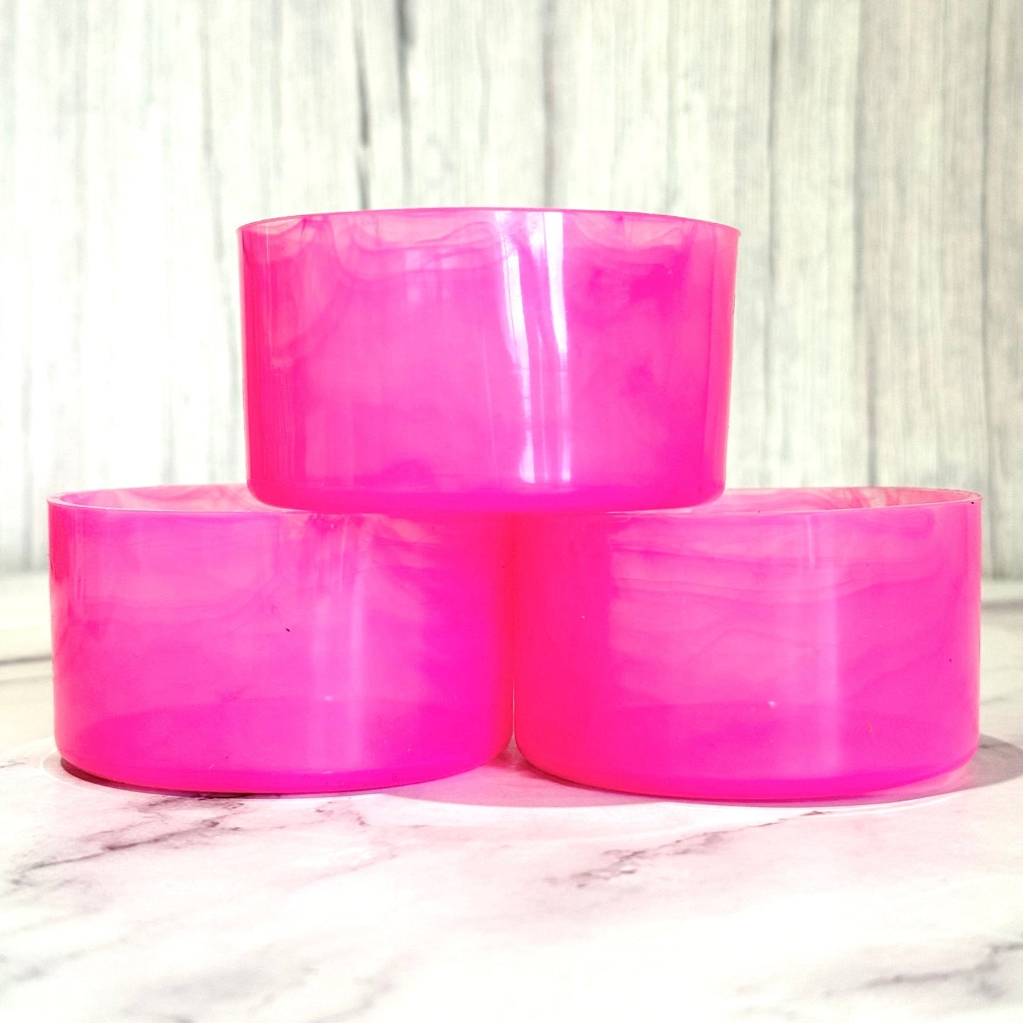 Clear Marble Tinted Hot Pink Boot - The Nifty Little Finds - Boot - The Nifty Little Finds