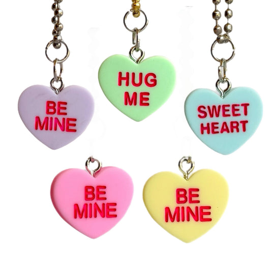 Conversation Heart Charms - Tumbler Handle Charm - The Nifty Little Finds - Charm - The Nifty Little Finds